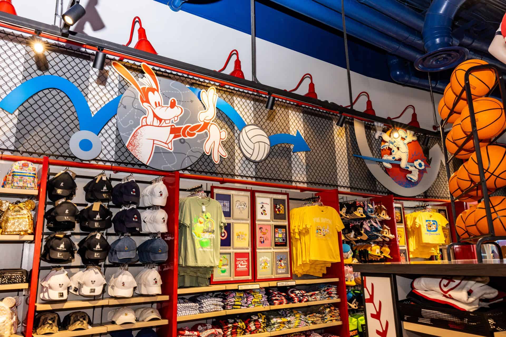 playful graphics added to the gift shop at Disney's All-Star Resorts 