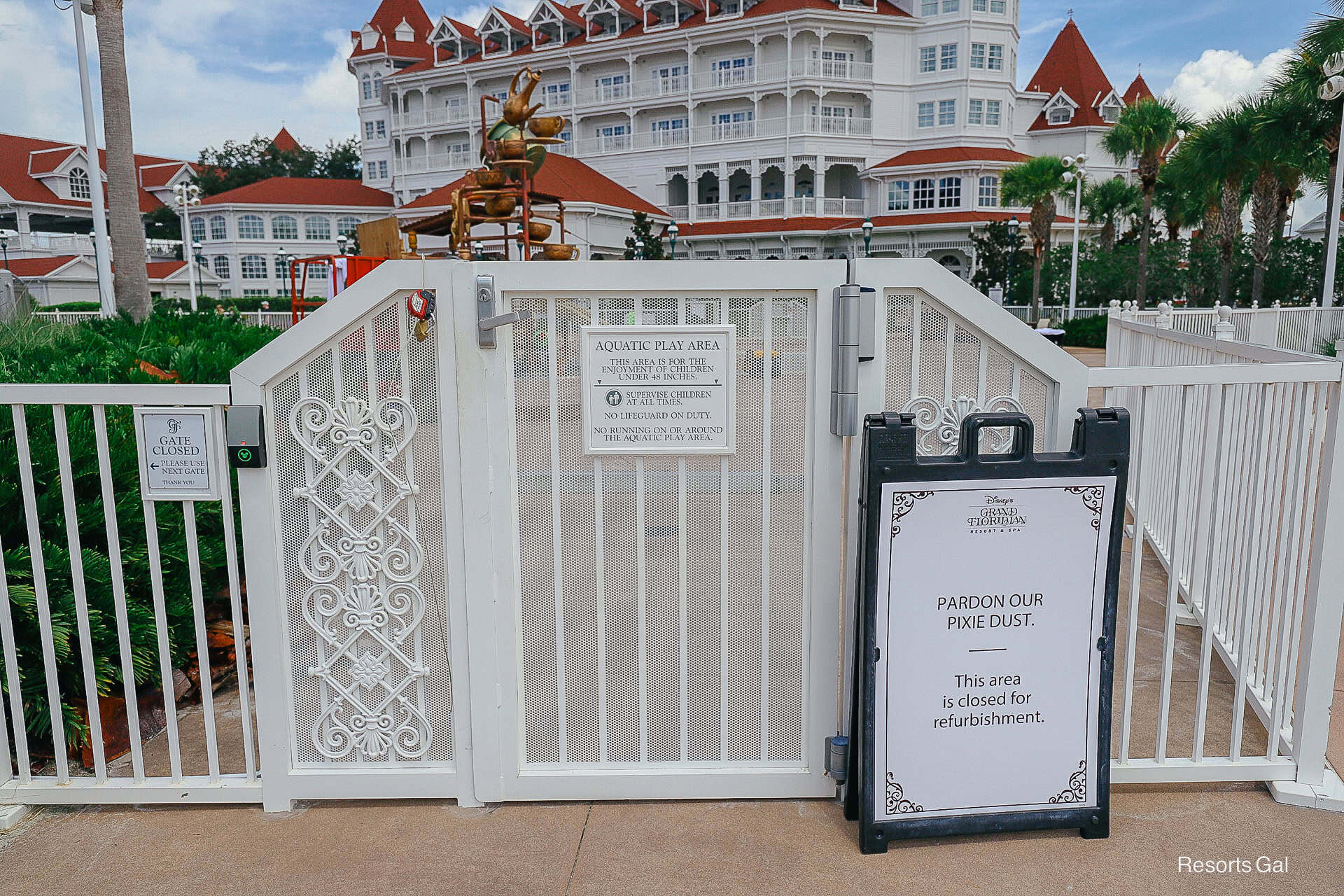 Alice in Wonderland Aquatic Play Area Closed at Disney’s Grand Floridian + Pool Updates