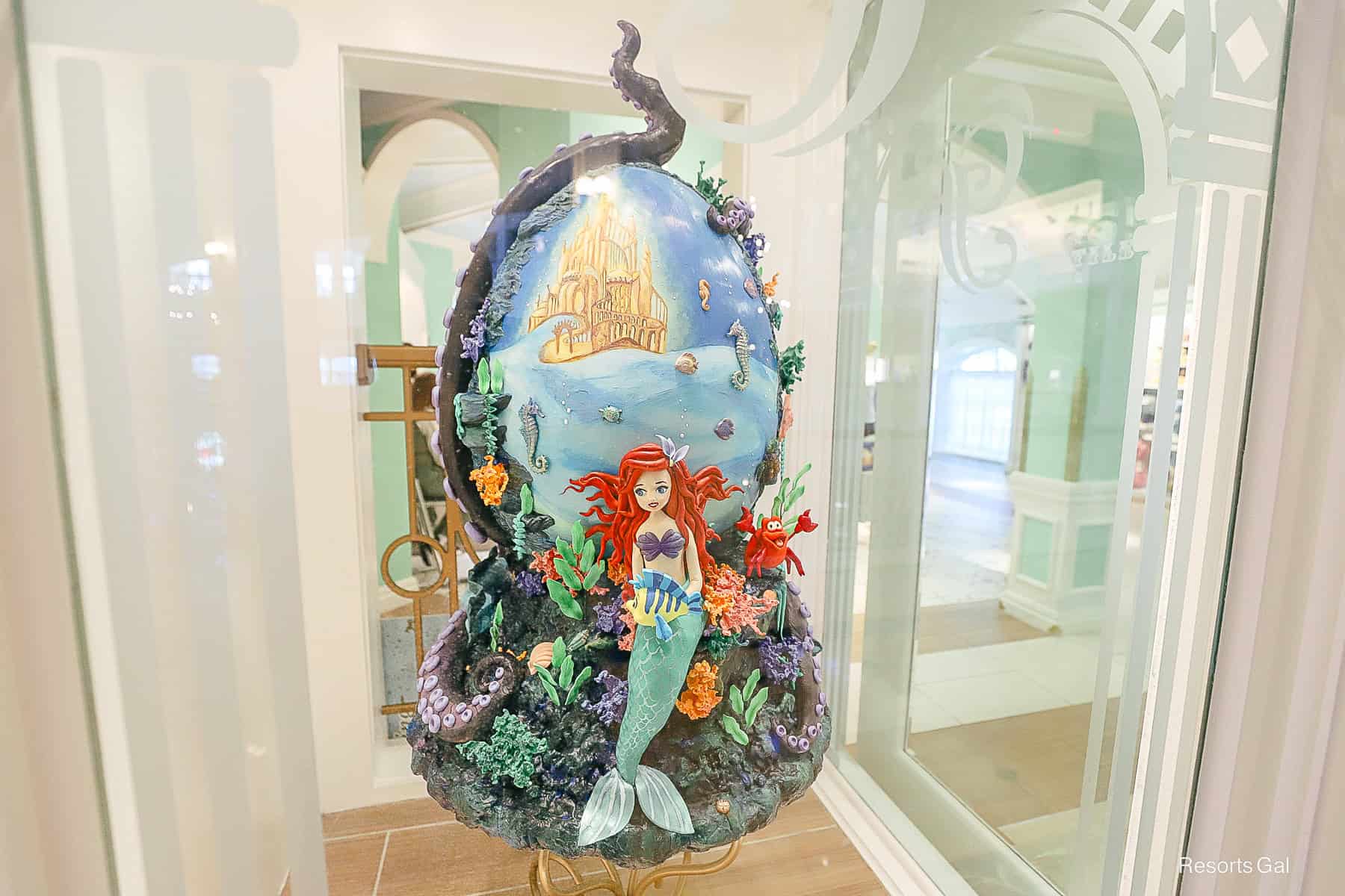 a Little Mermaid themed Easter Egg at Disney's Grand Floridian