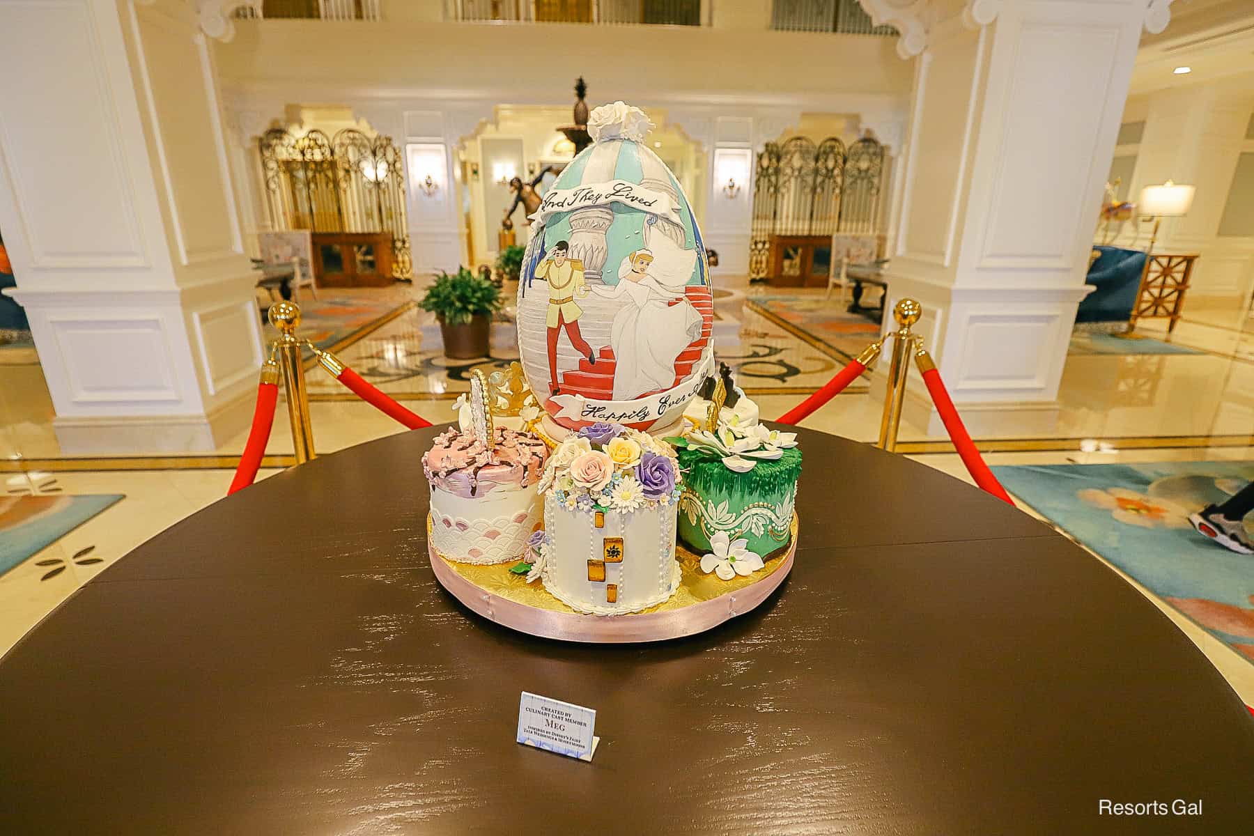 a Cinderella and Disney Princess themed Easter Egg at Disney's Grand Floridian Resort