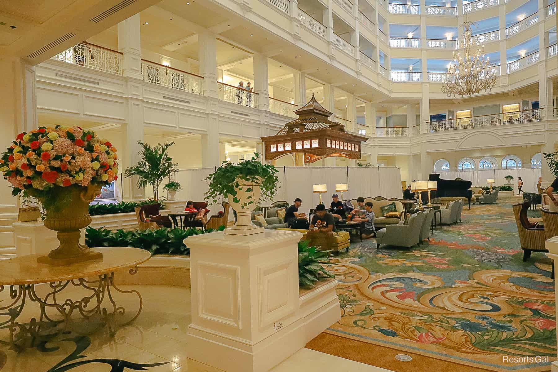 the Grand Floridian lobby taken October 26, 2025 