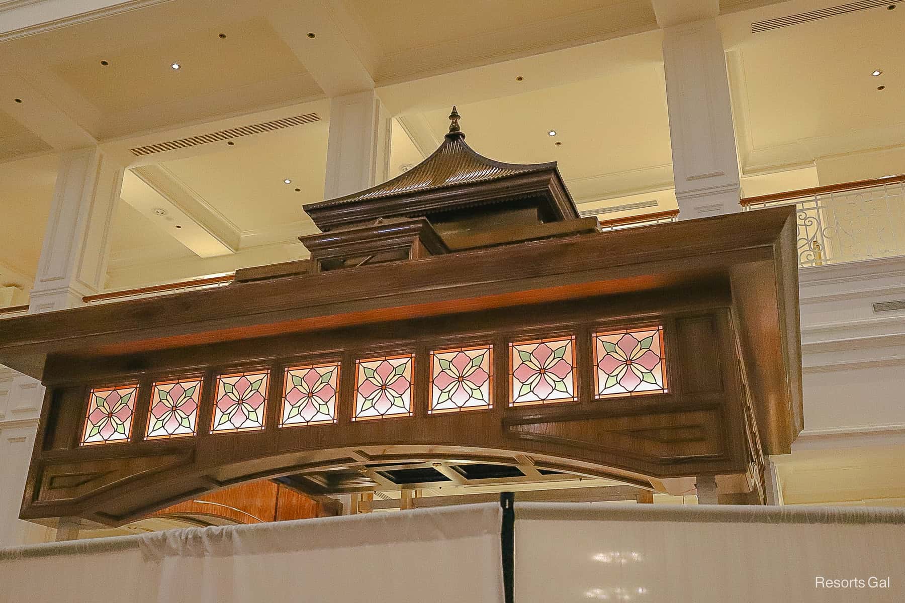 stained glass panels have a Victorian look and feel 