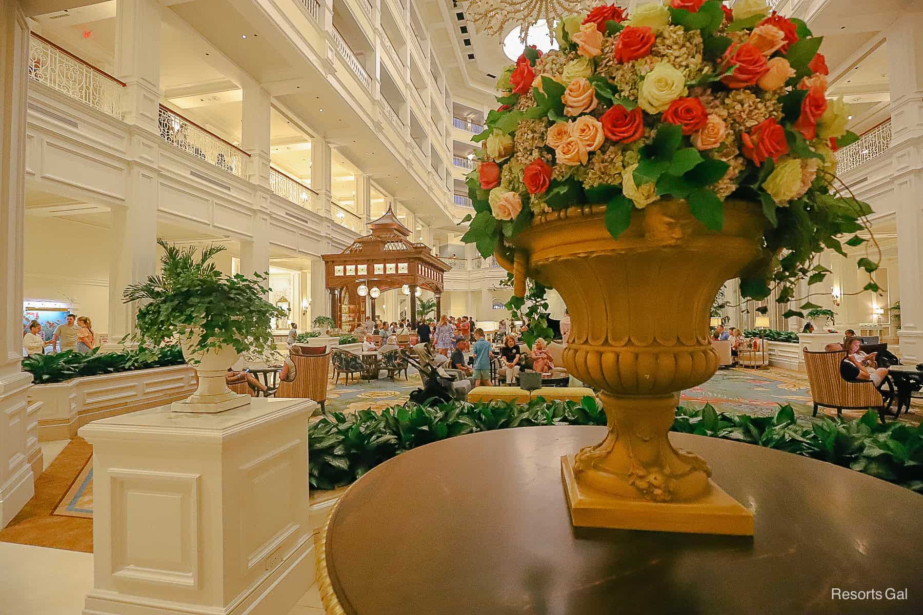 the new birdcage bar open to guests as seen from the main entrance 