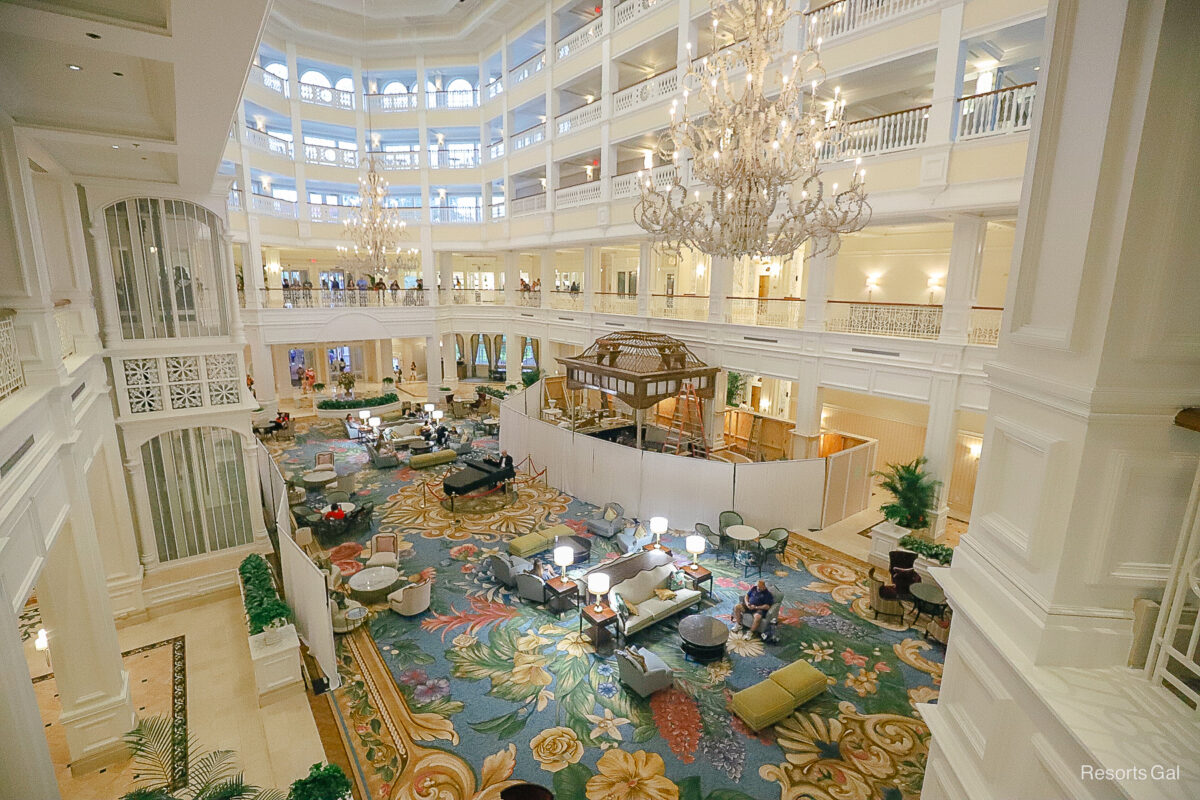Grand Floridian Lobby Renovation Photos (October 2025)