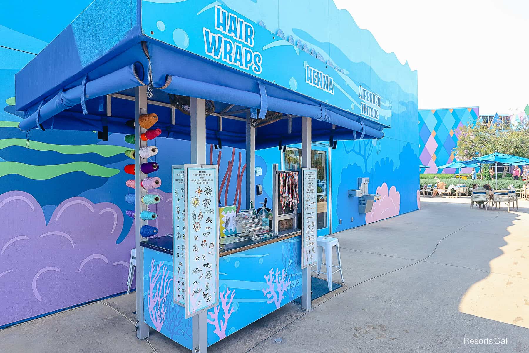 The Art of Animation hair braiding station