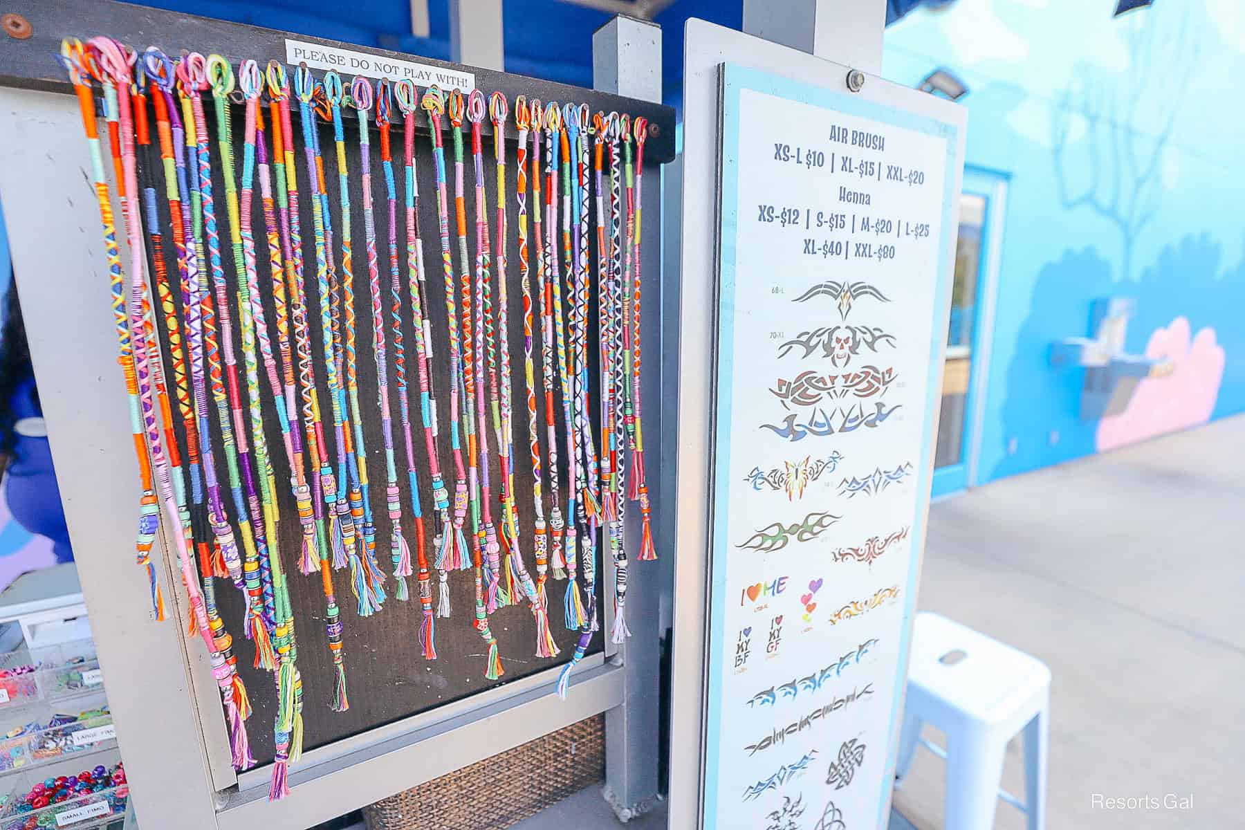 hair wraps on display