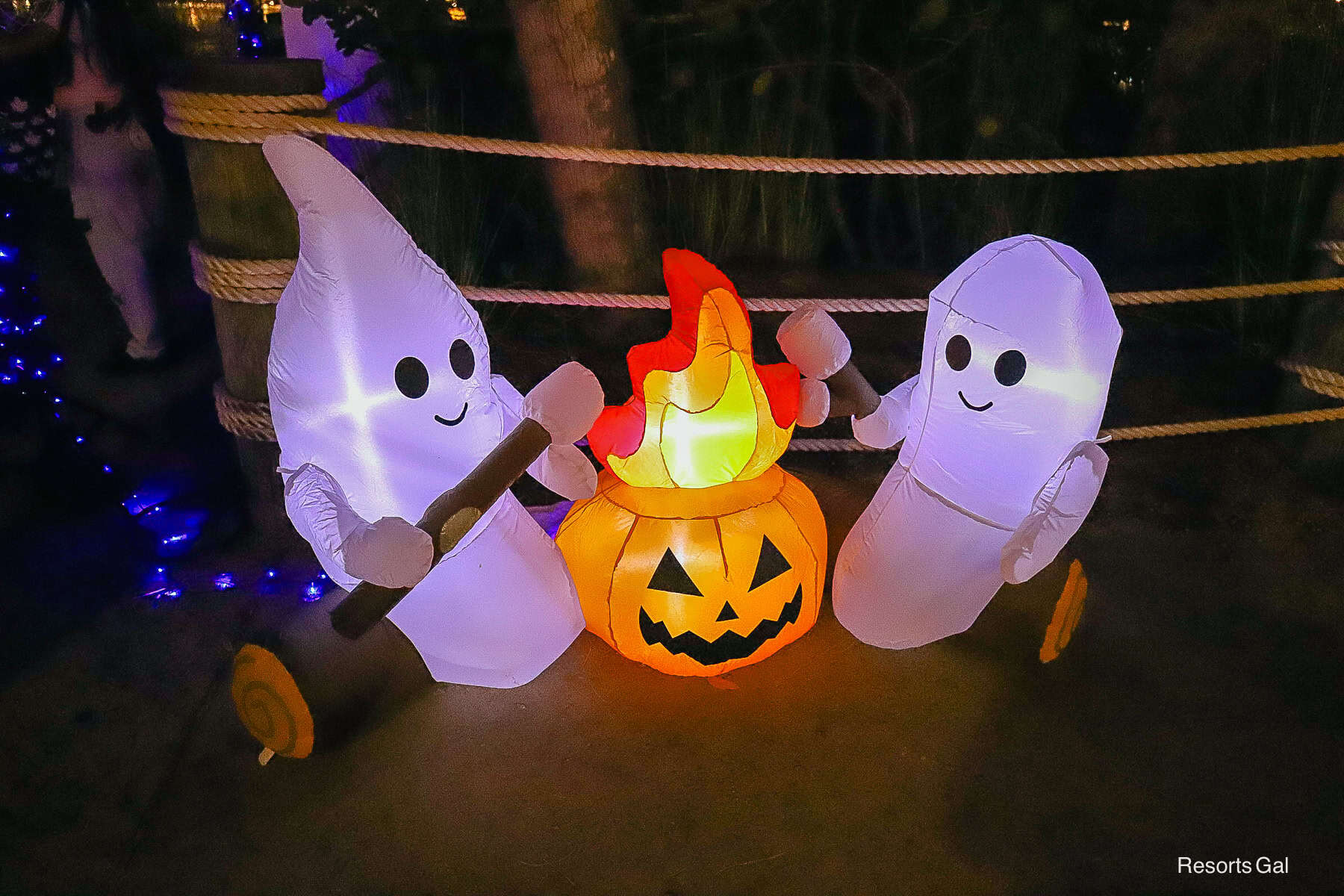 Halloween decorations at Disney Resort Hotels
