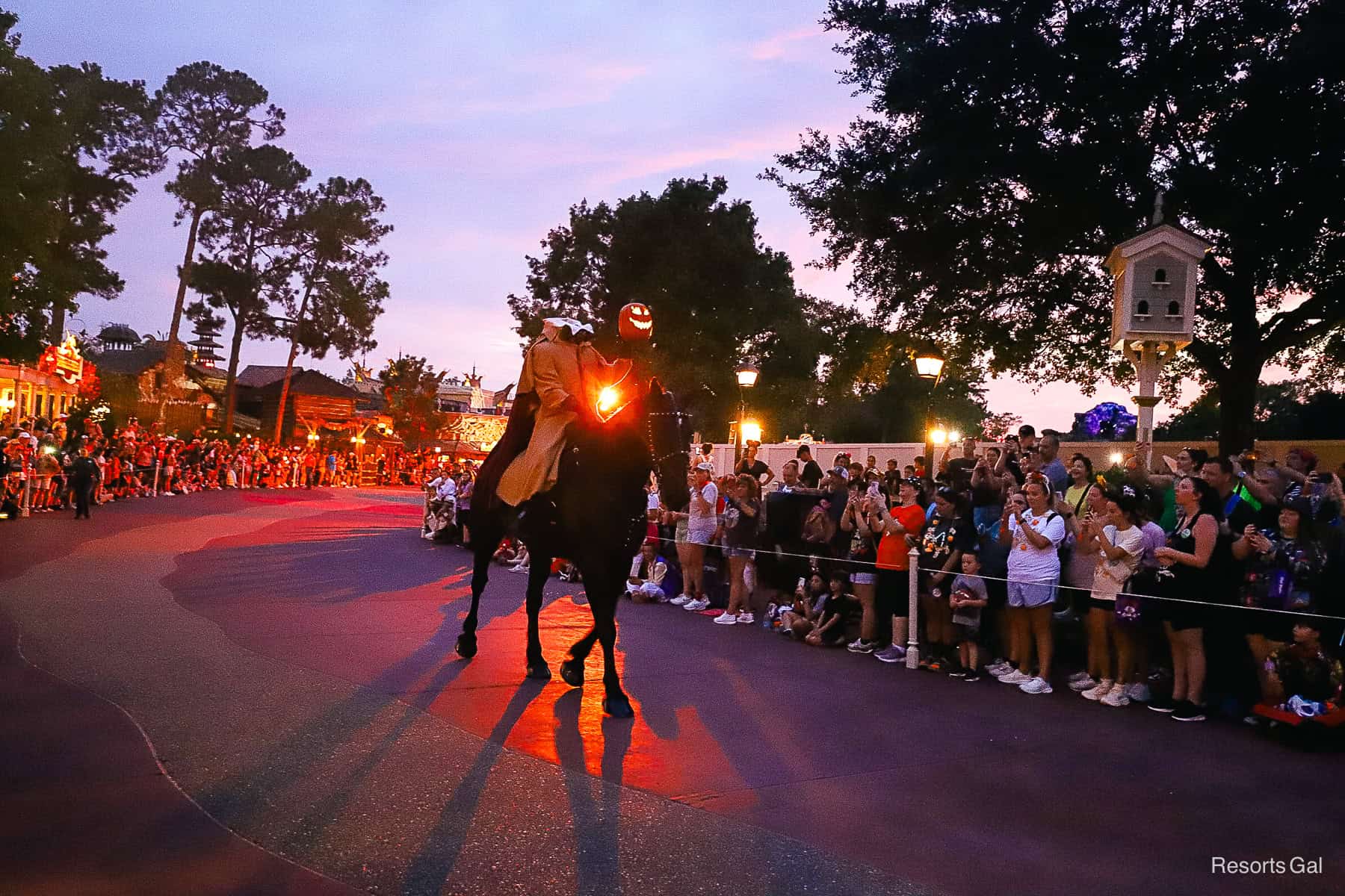 The Headless horseman in the Boo To You Halloween Parade  