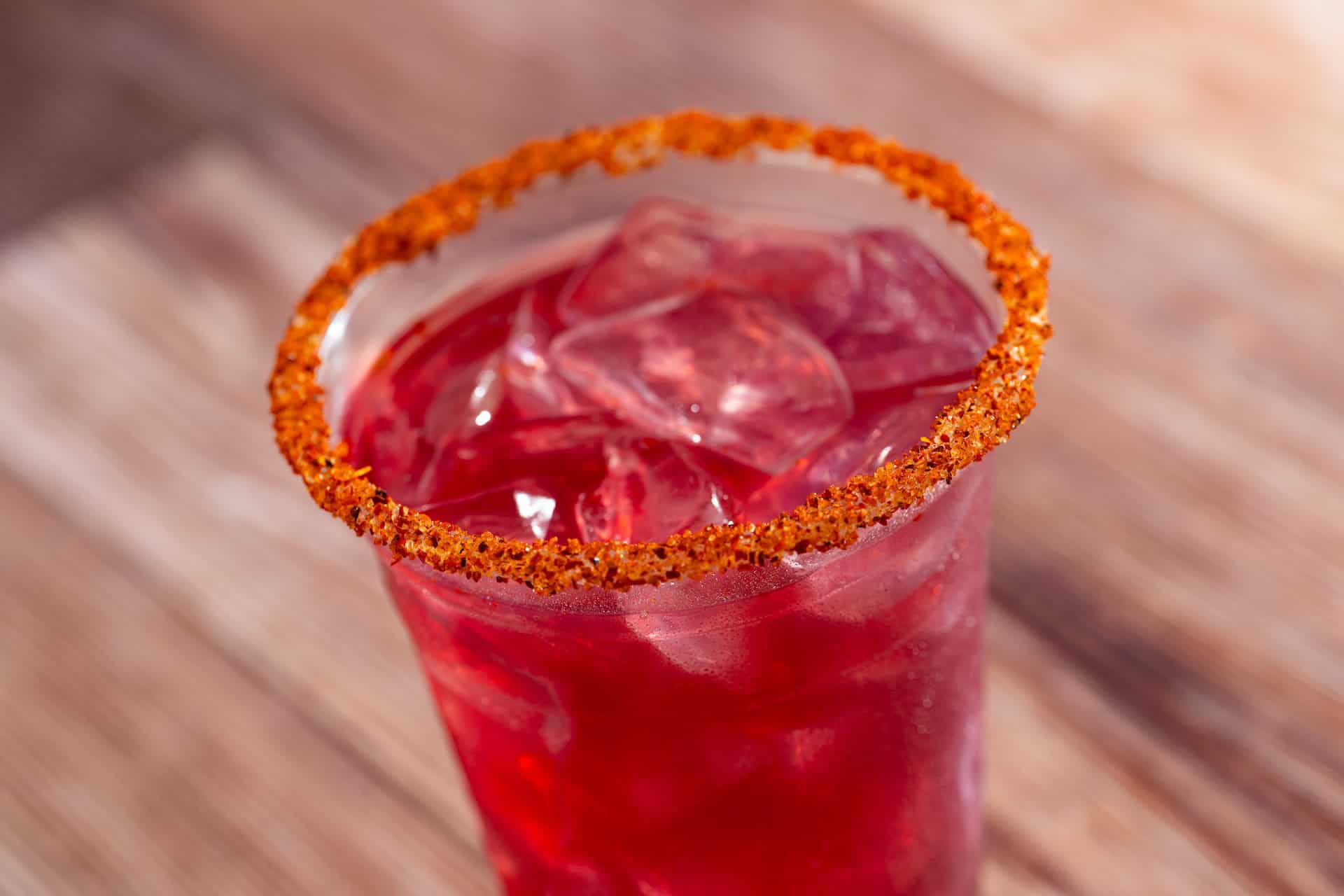 a pink margarita for Halloween at Disney Springs