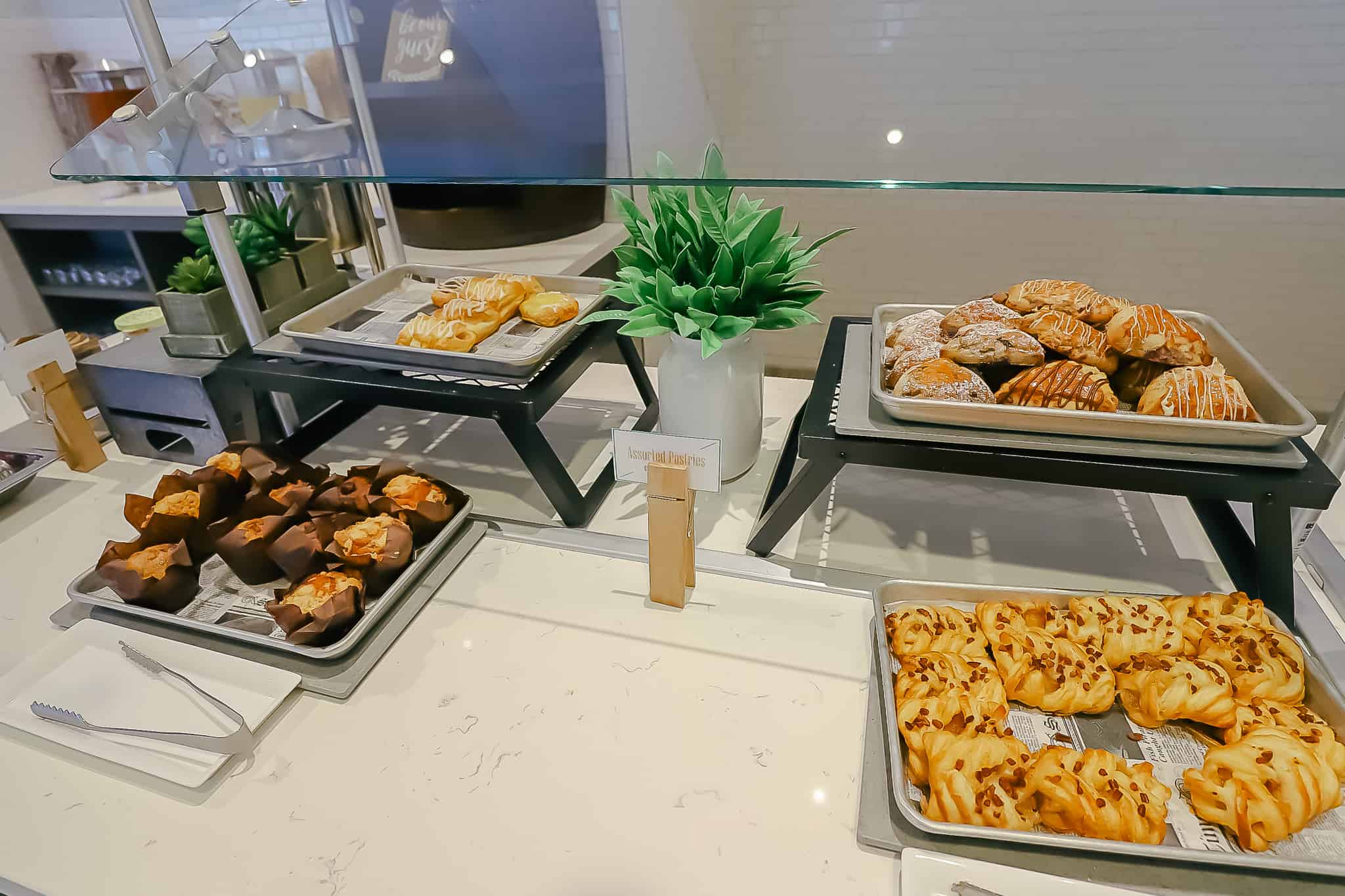 buffet items at breakfast 