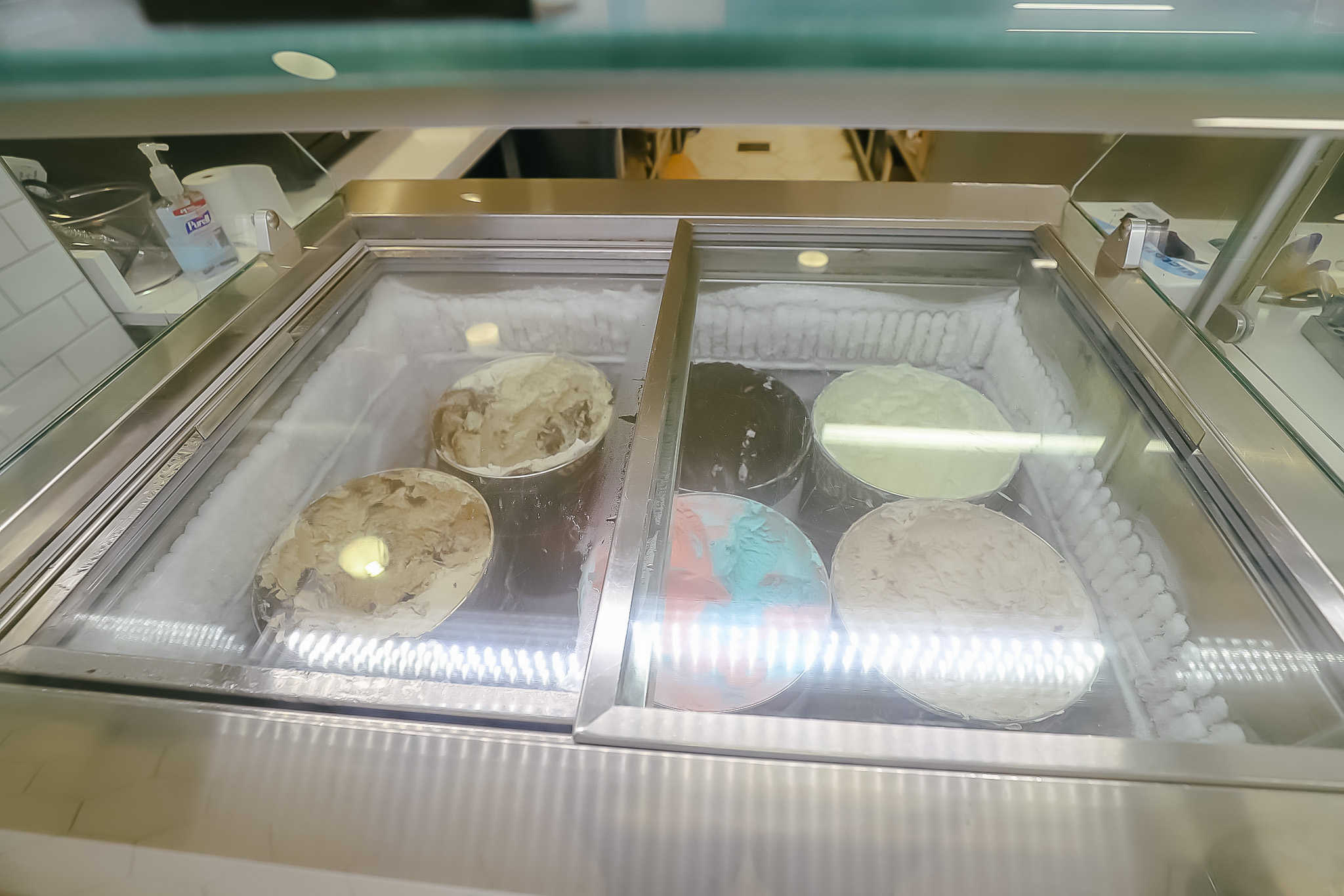 hand-scooped ice cream 