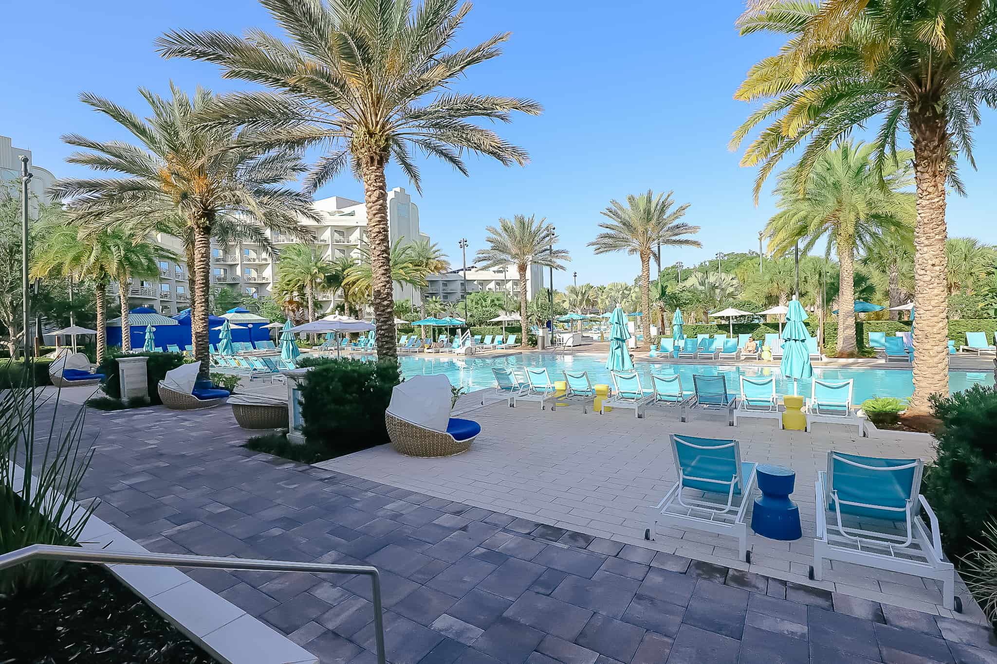 view of the pool from the bar 