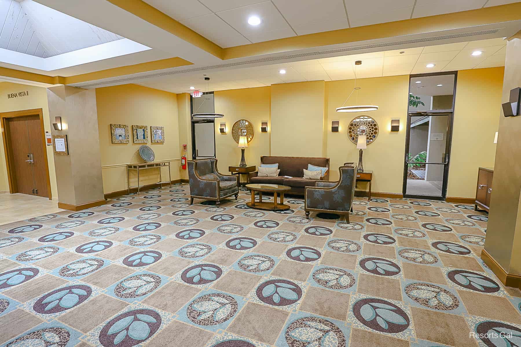 lobby area with sofa and chairs 