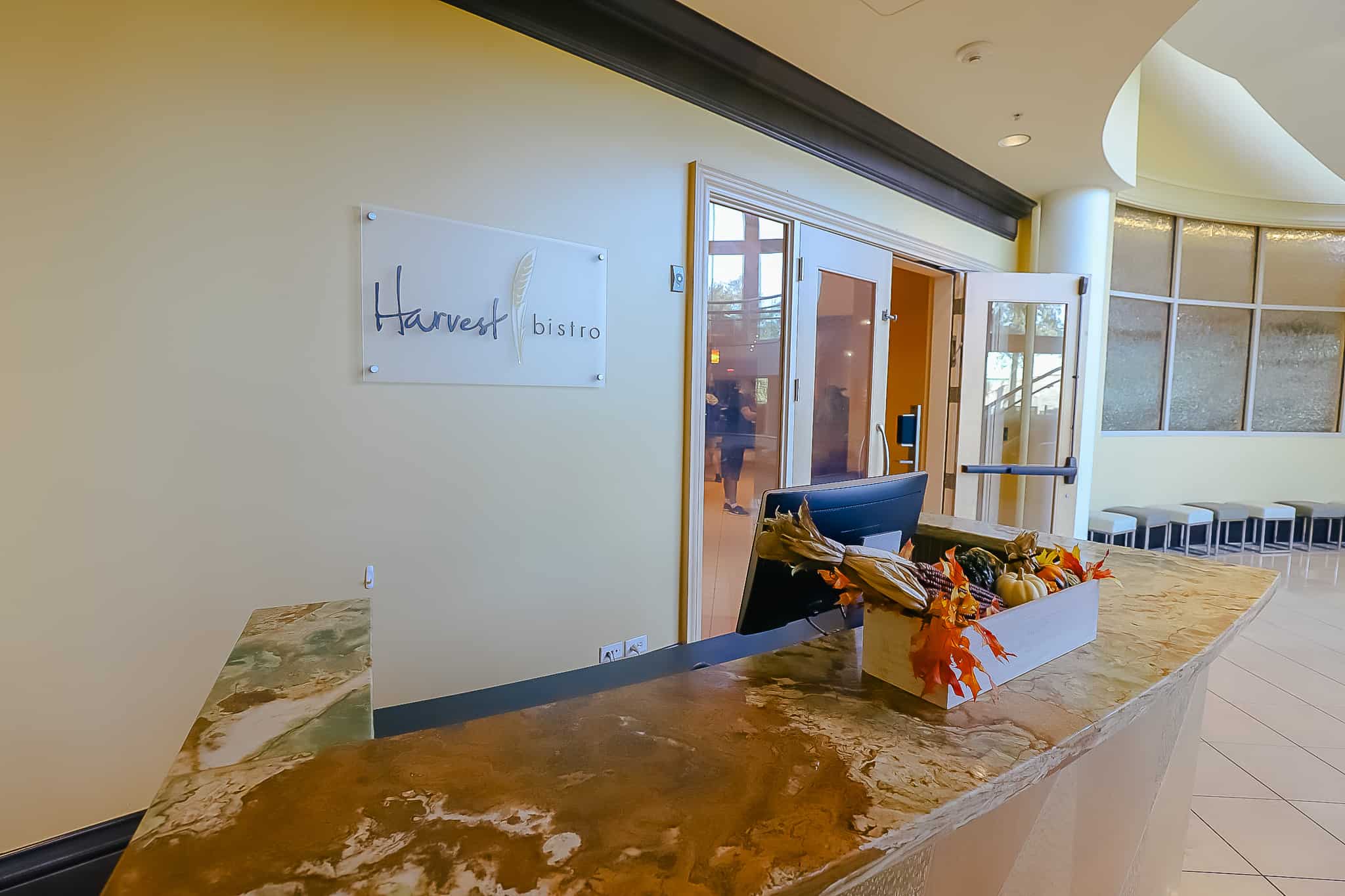 Harvest Bistro entrance at the Signia Hilton 