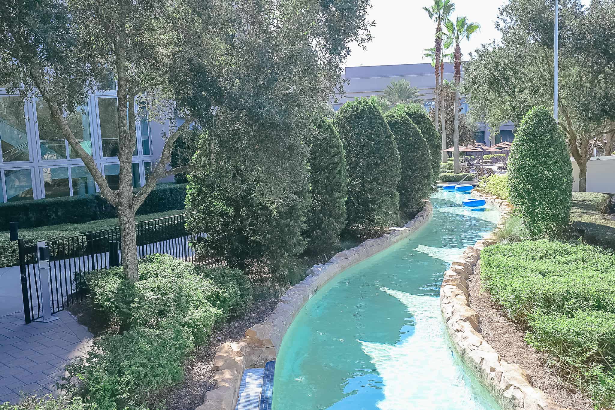 a portion of the lazy river 