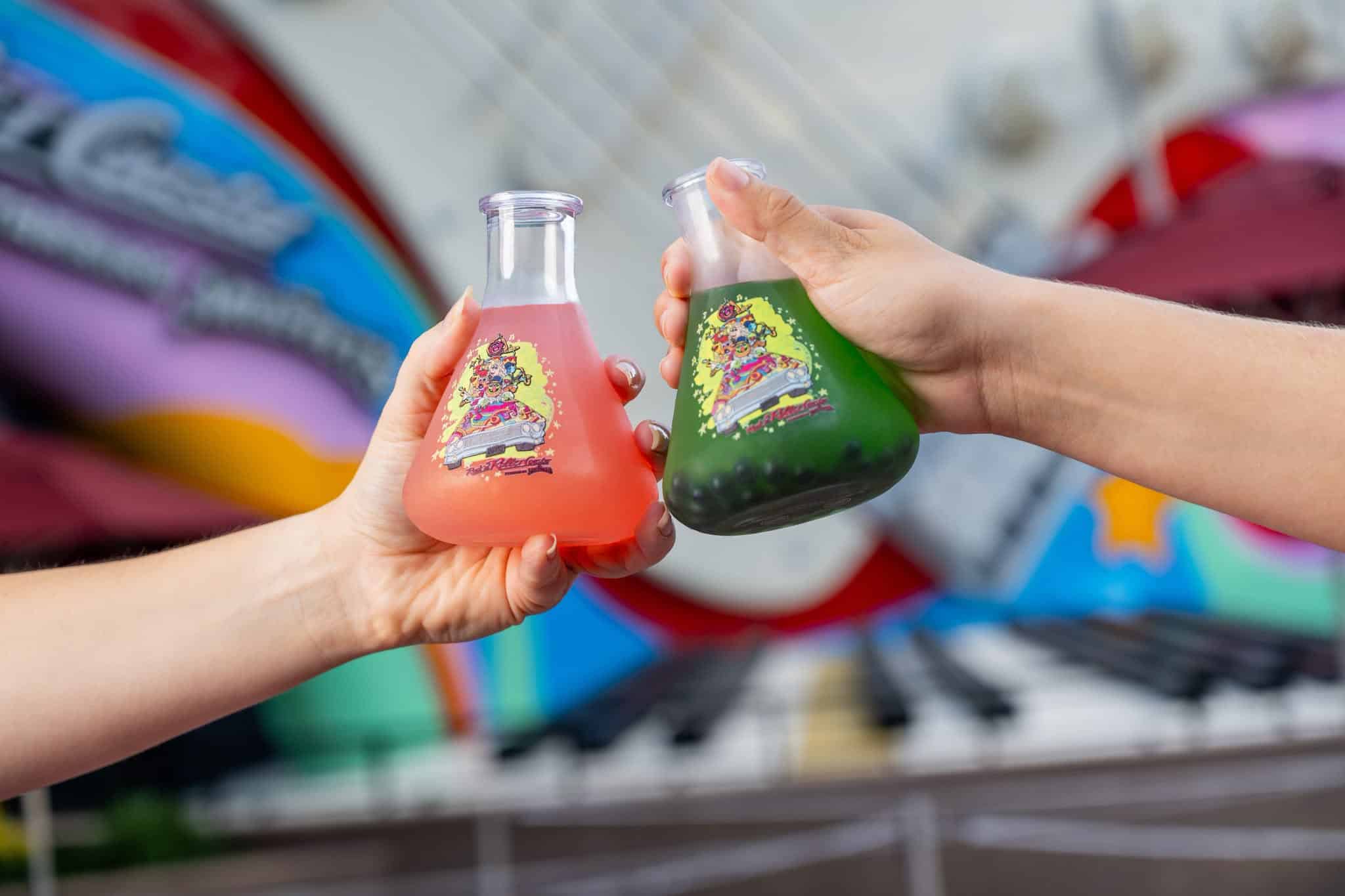 new souvenir cups themed to the Muppets and Rock 'n' Roller Coaster
