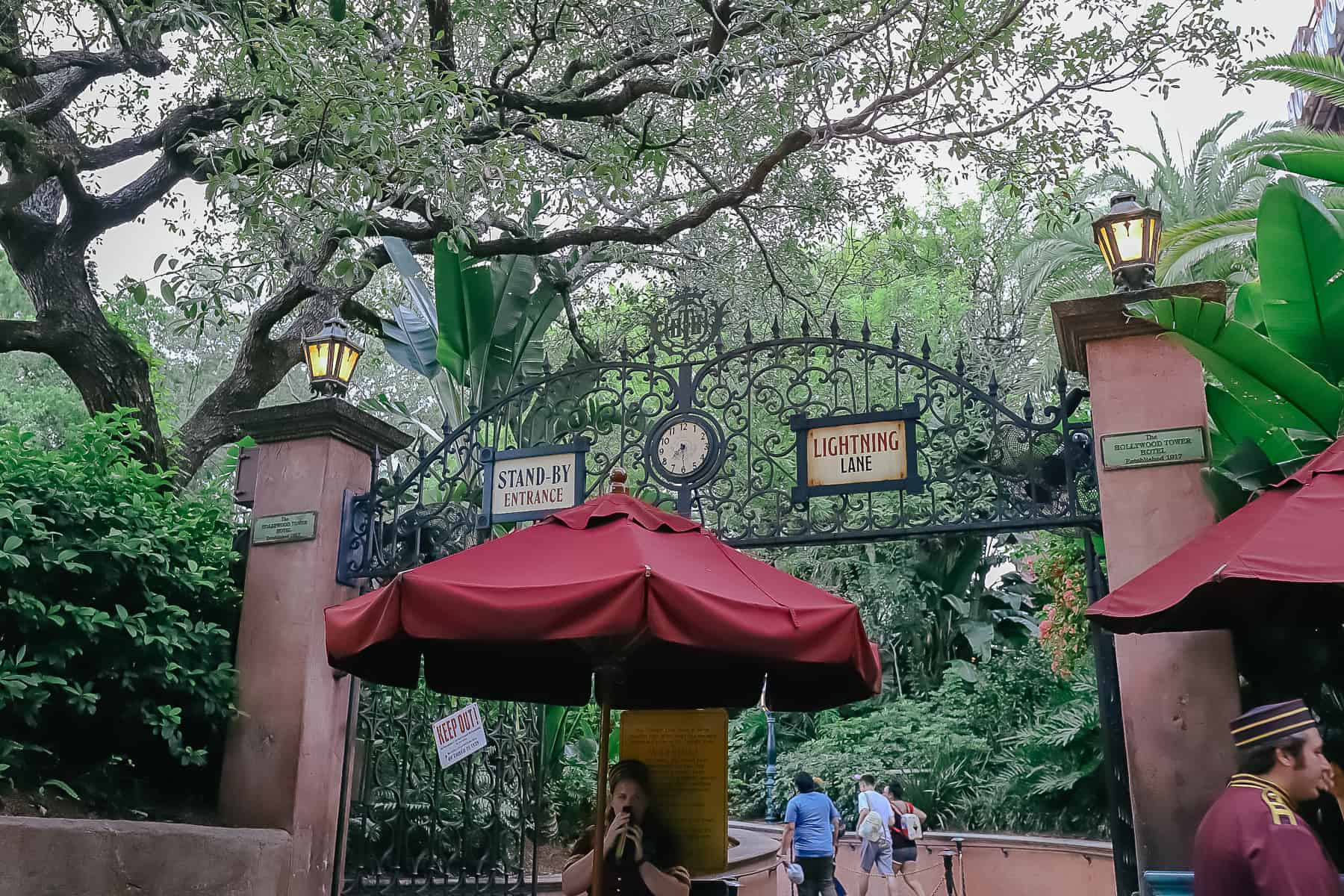 Stand-By and Lightning Lane entrance for the Tower of Terror at Hollywood Studios 