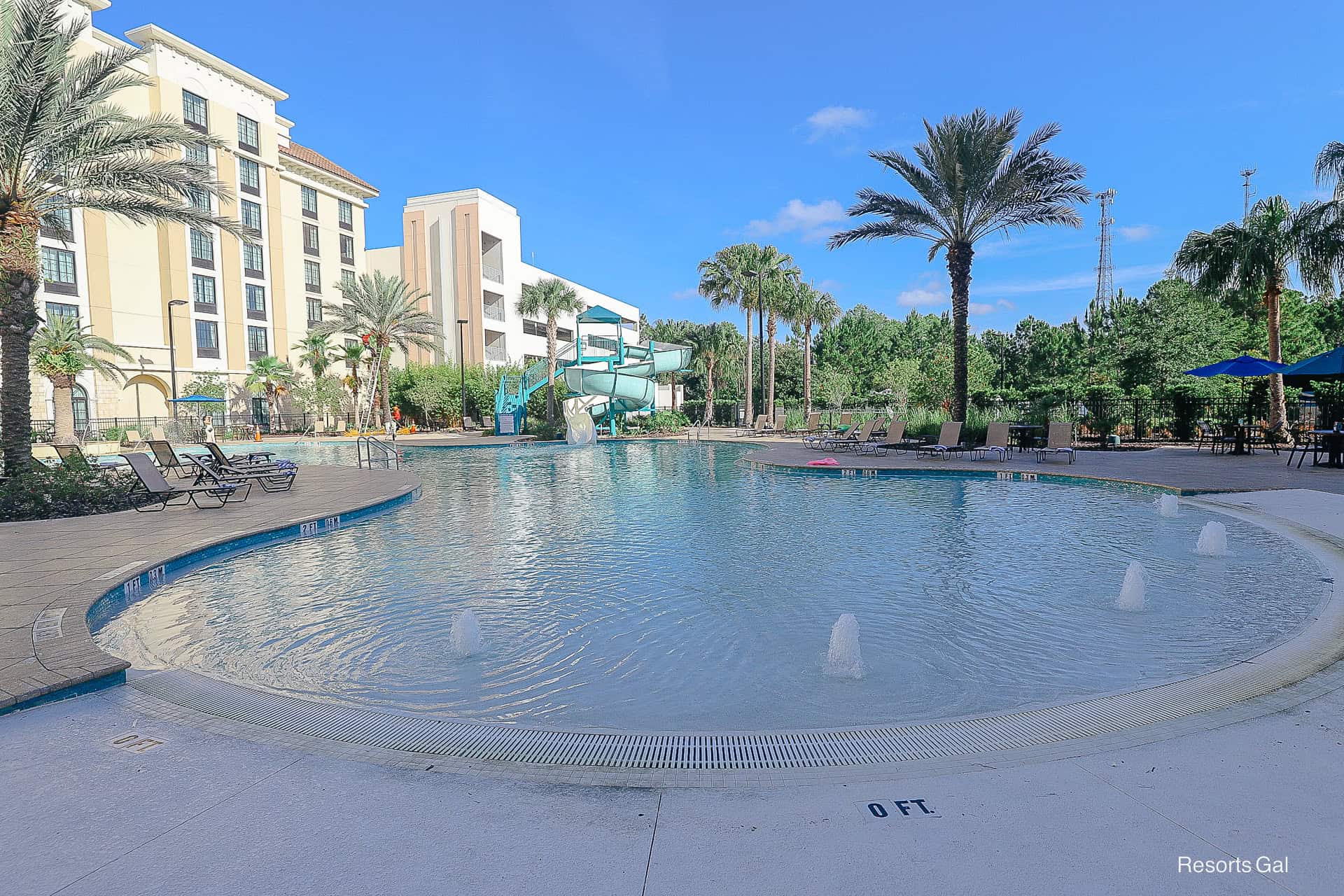 zero-depth entry pool area