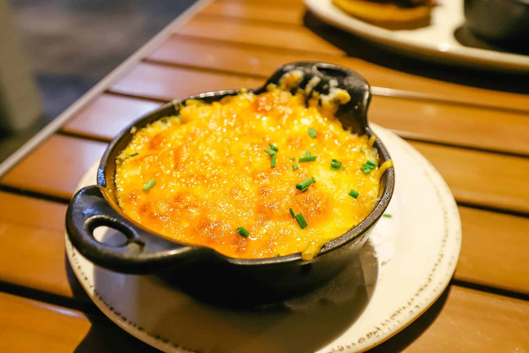 An order of Bradley's Grits smothered in cheese. 