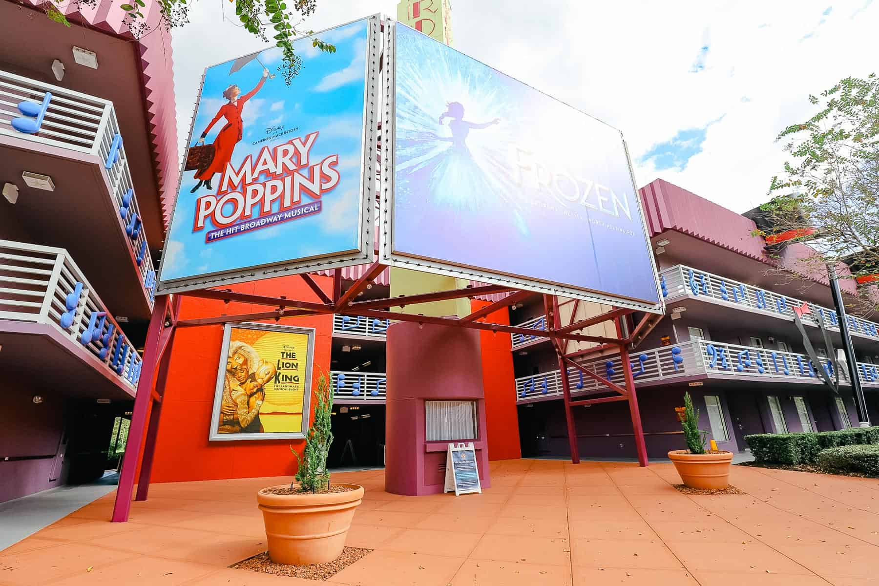 The Broadway Hotel Section of Disney's All-Star Music Resort 