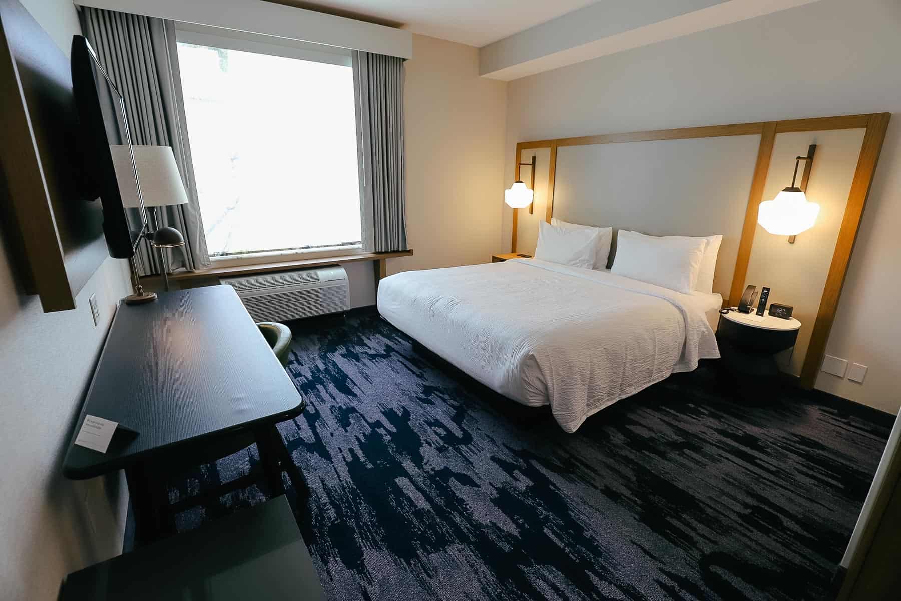regular hotel room at an off-site hotel near Disney World 