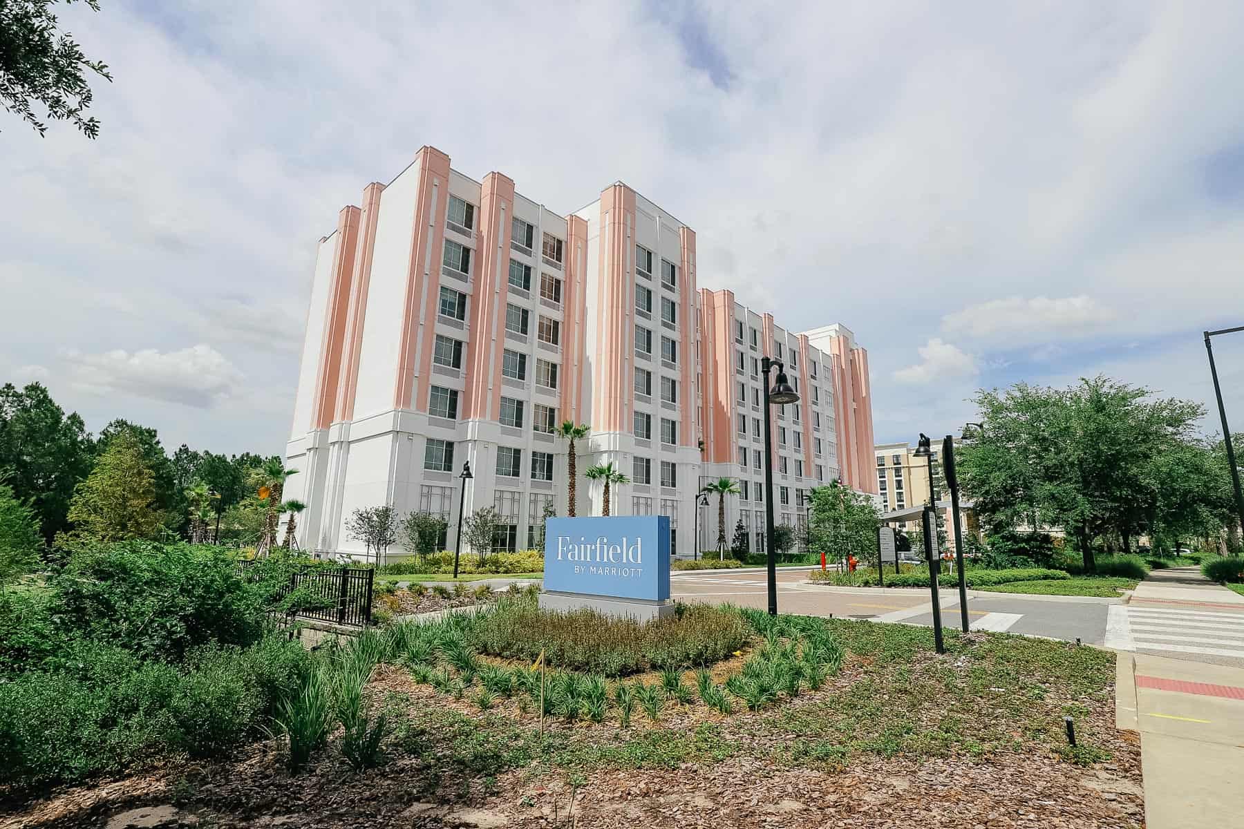 The Fairfield Inn, an off-site hotel near Disney World. 