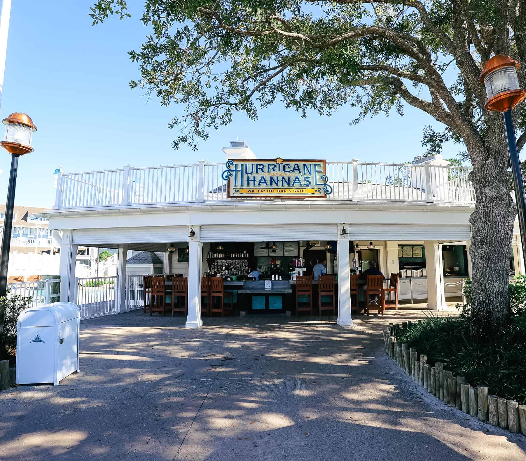 Hurricane Hannas the poolside bar and grill at Disney's Yacht and Beach Club 