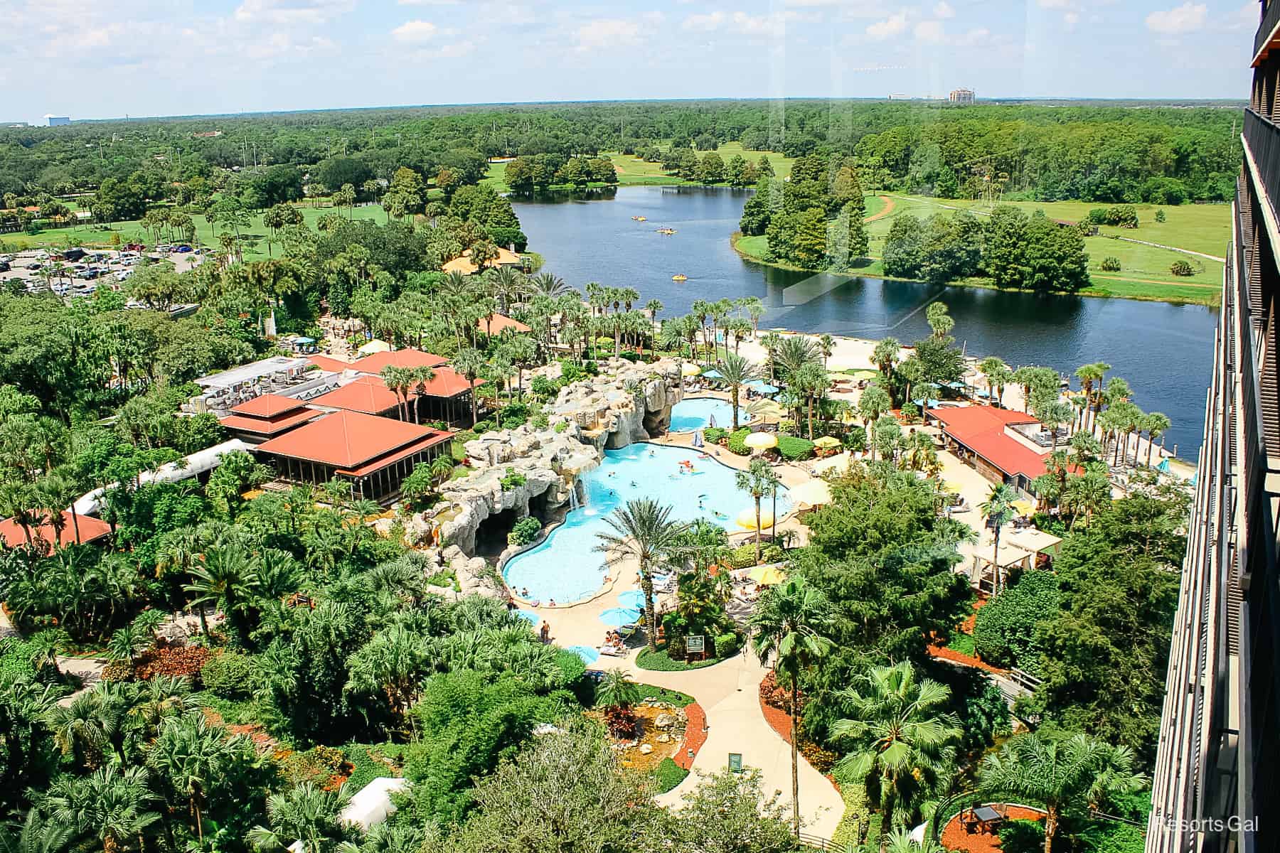 view of the resort from the Hyatt Regency Grand Cypress 