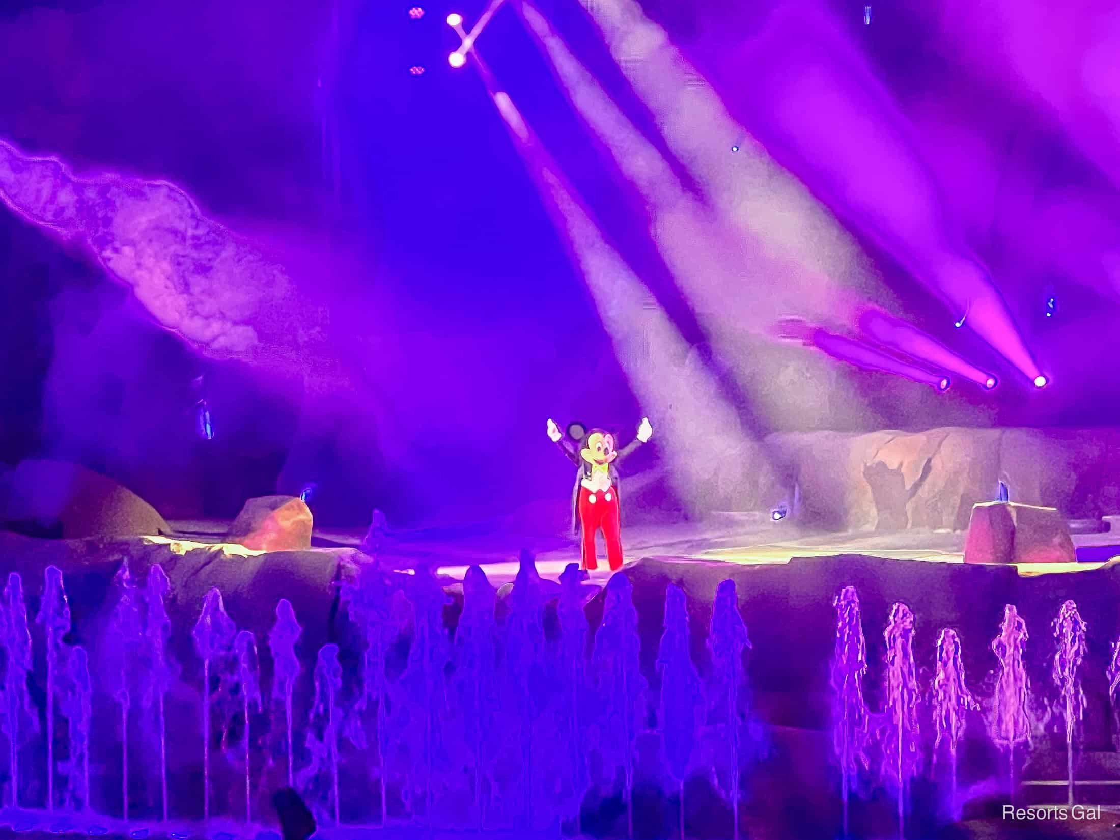Mickey during Fantasmic! 