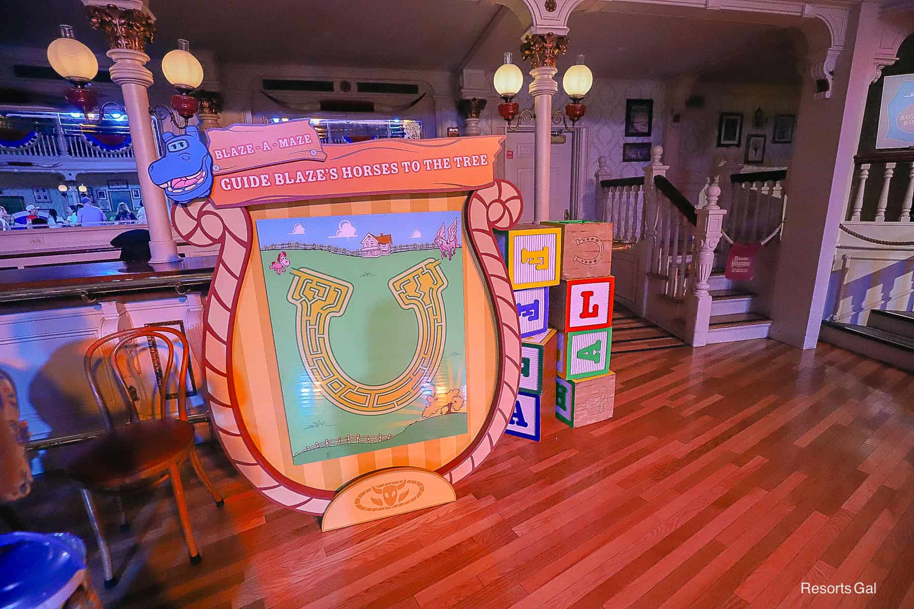 a game called Blaze-A-Maze at Jessie's Roundup 