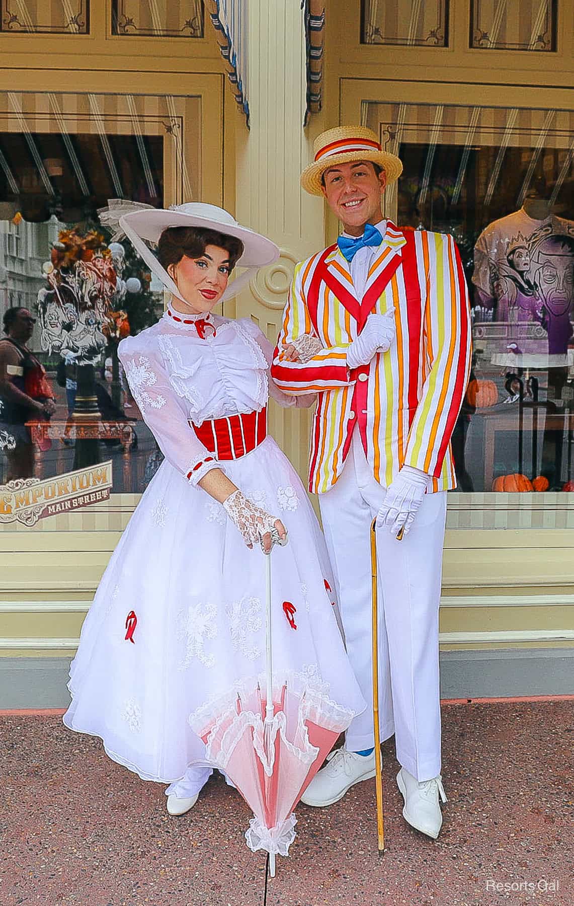 vertical full outfits with umbrella and cane (Mary Poppins and Bert)