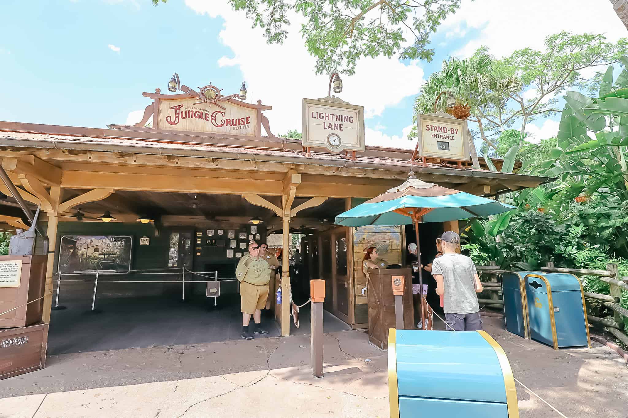 stand-by entrance and Lightning Lane entrance for Magic Kingdom's Jungle Cruise 