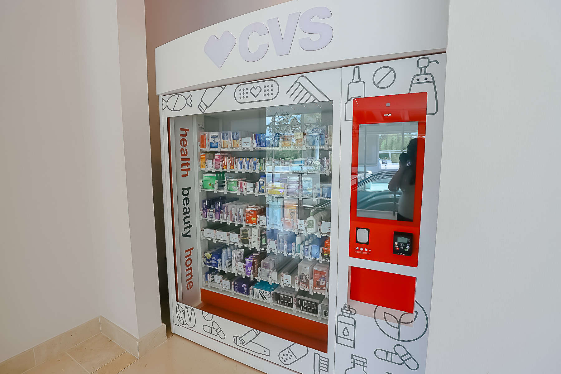 A built-in CVS vending machine 
