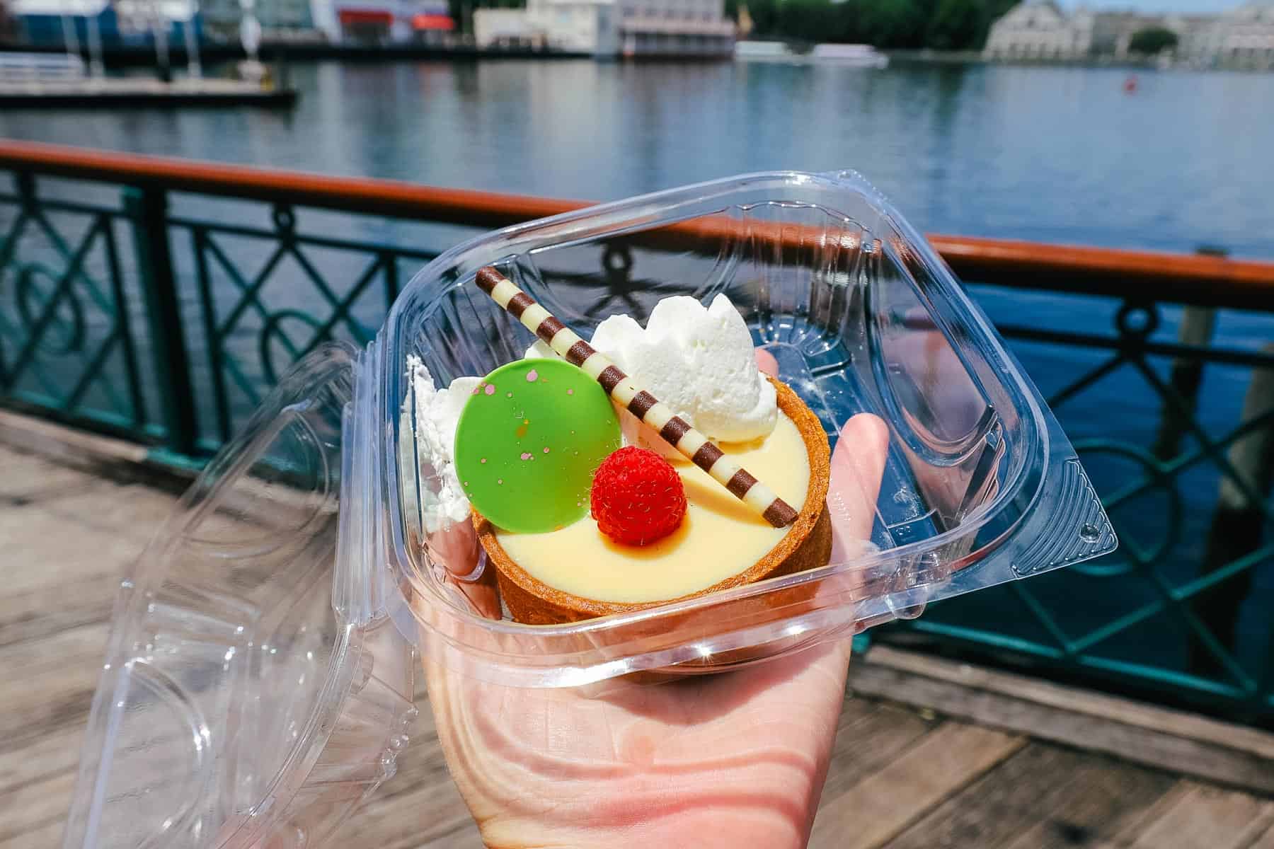 a key lime tart from Boardwalk Deli 