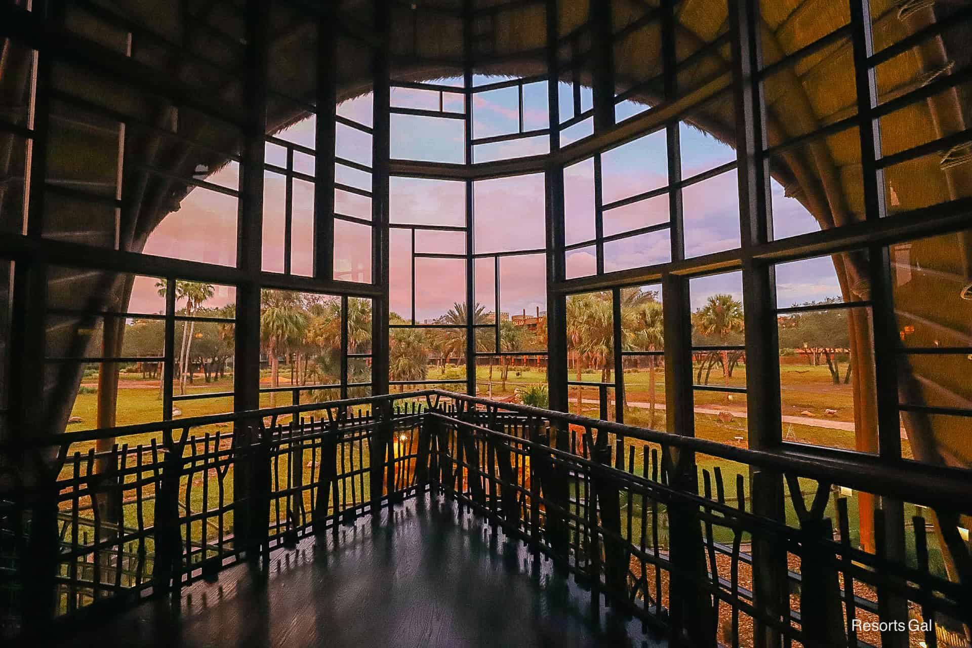 a view of the sunset at Kidani Village 