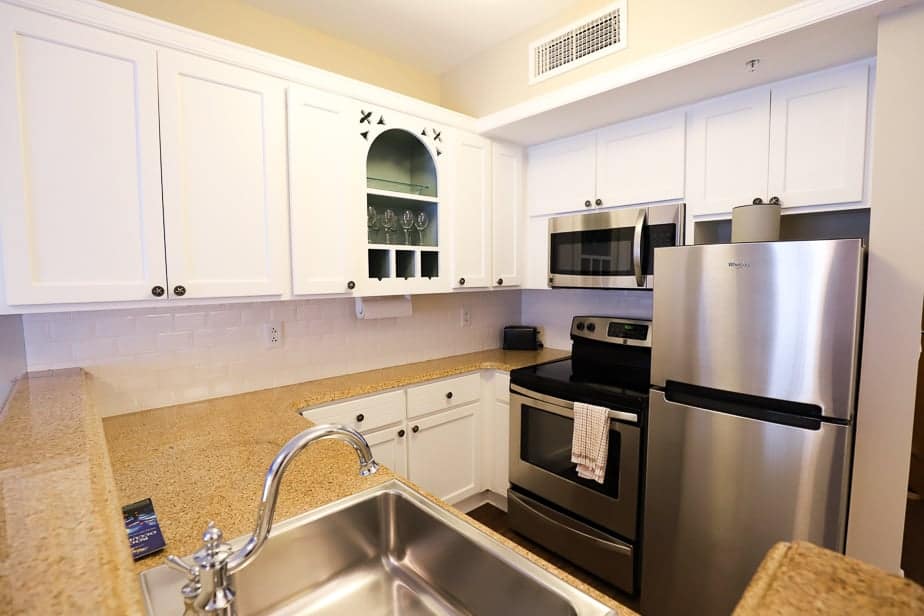 kitchen in a two bedroom at Beach Club Villas 