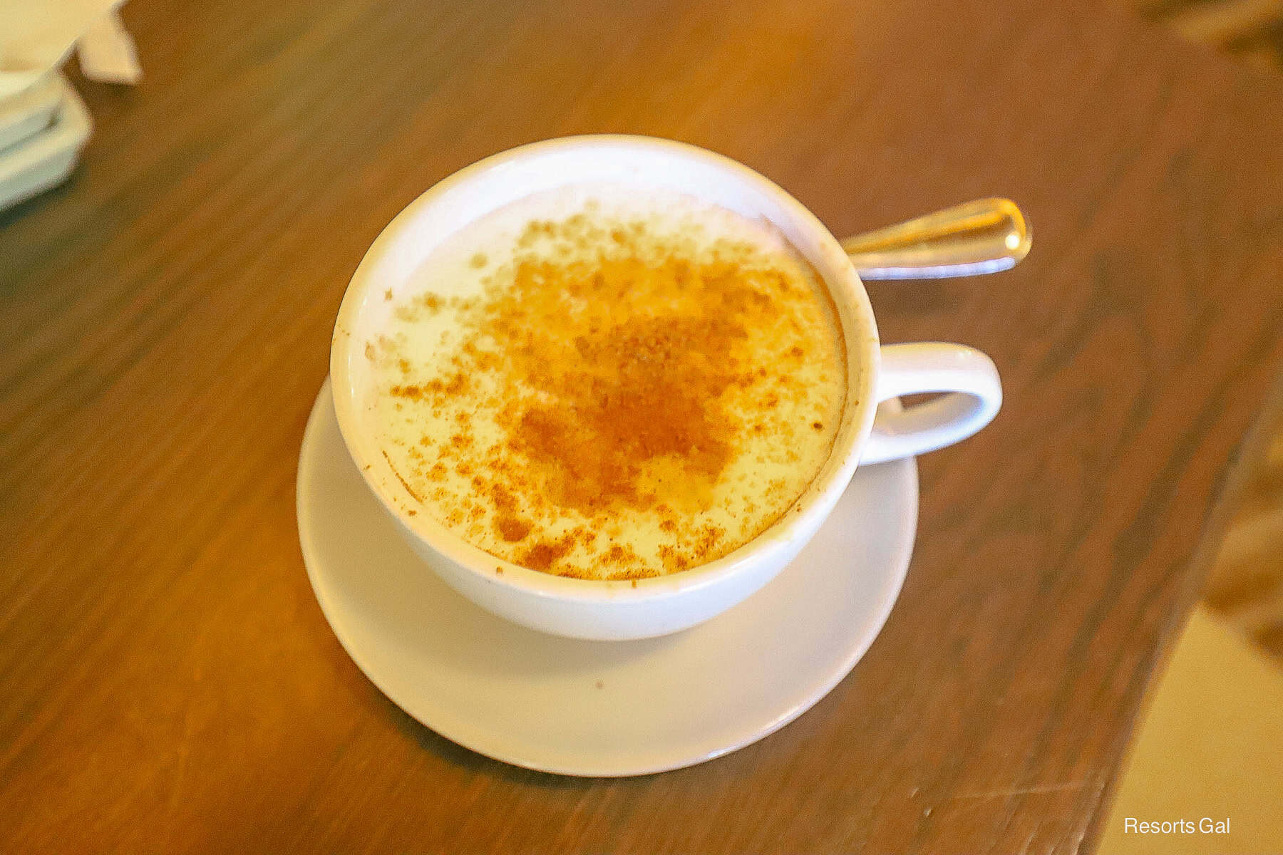 a cappuccino from Kona Cafe