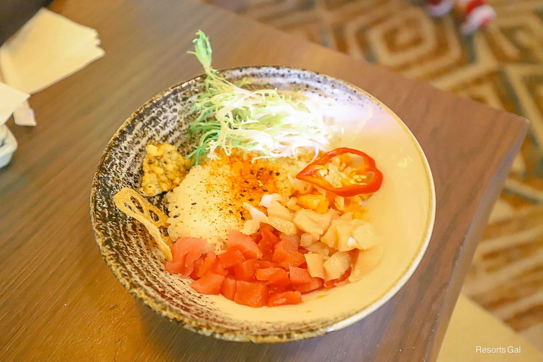 the protein in a Rainbow Poke Roll