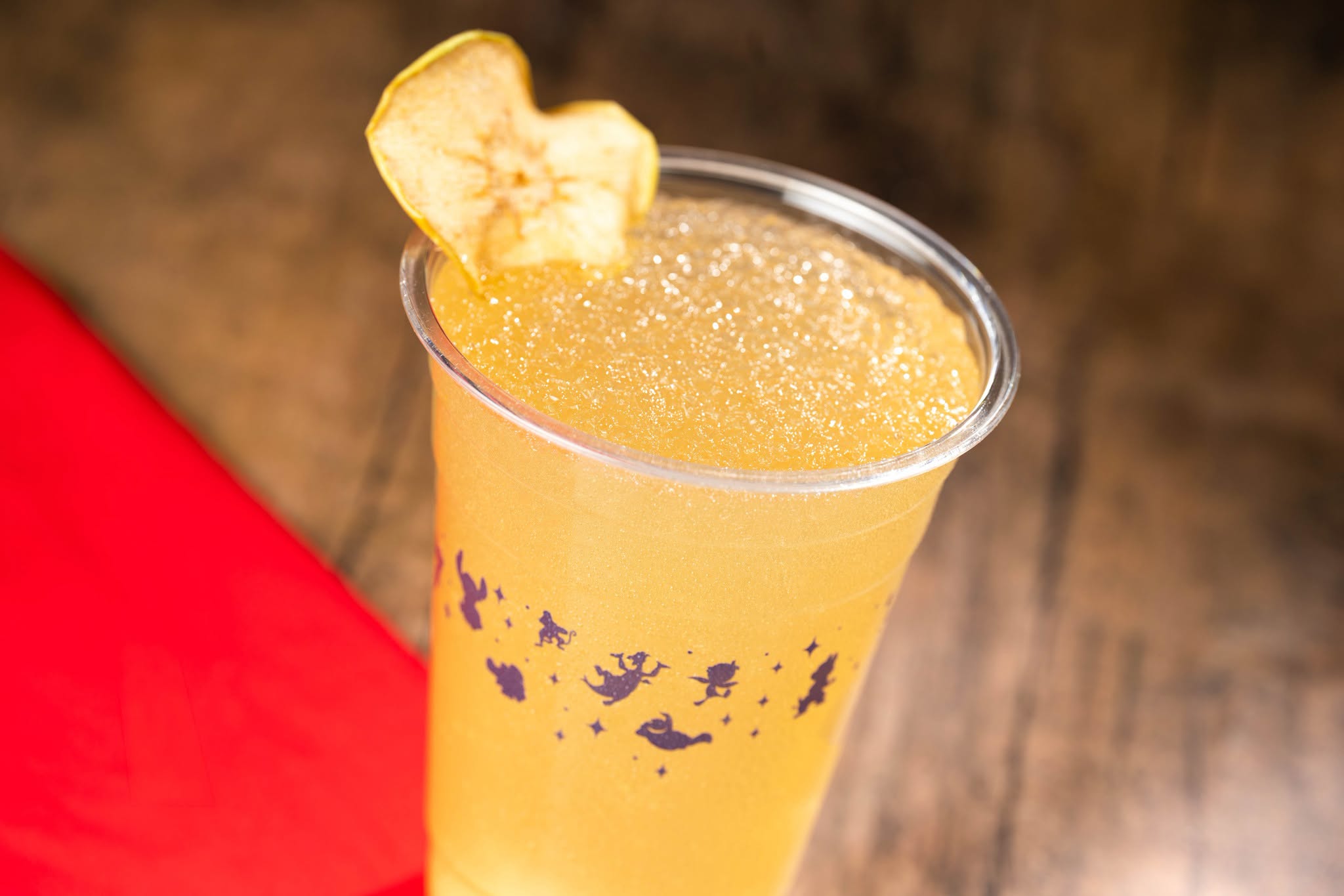 a yellow spiced apple slushy 