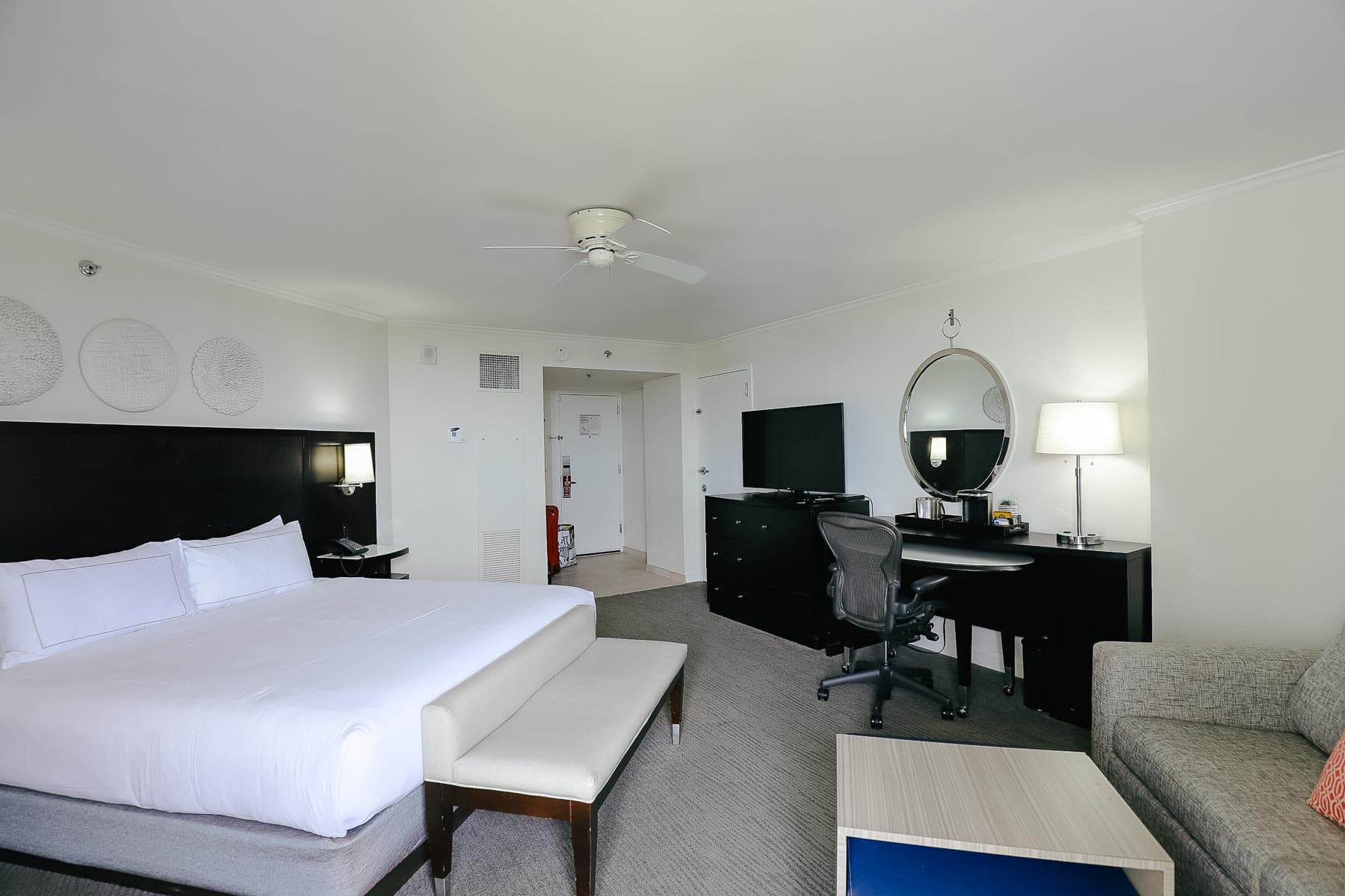 off-site hotel room with suite layout near Disney World