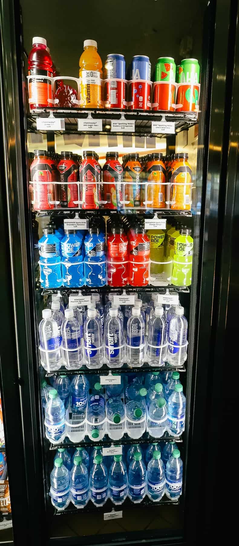 sports drinks like Powerade and Body Armor 