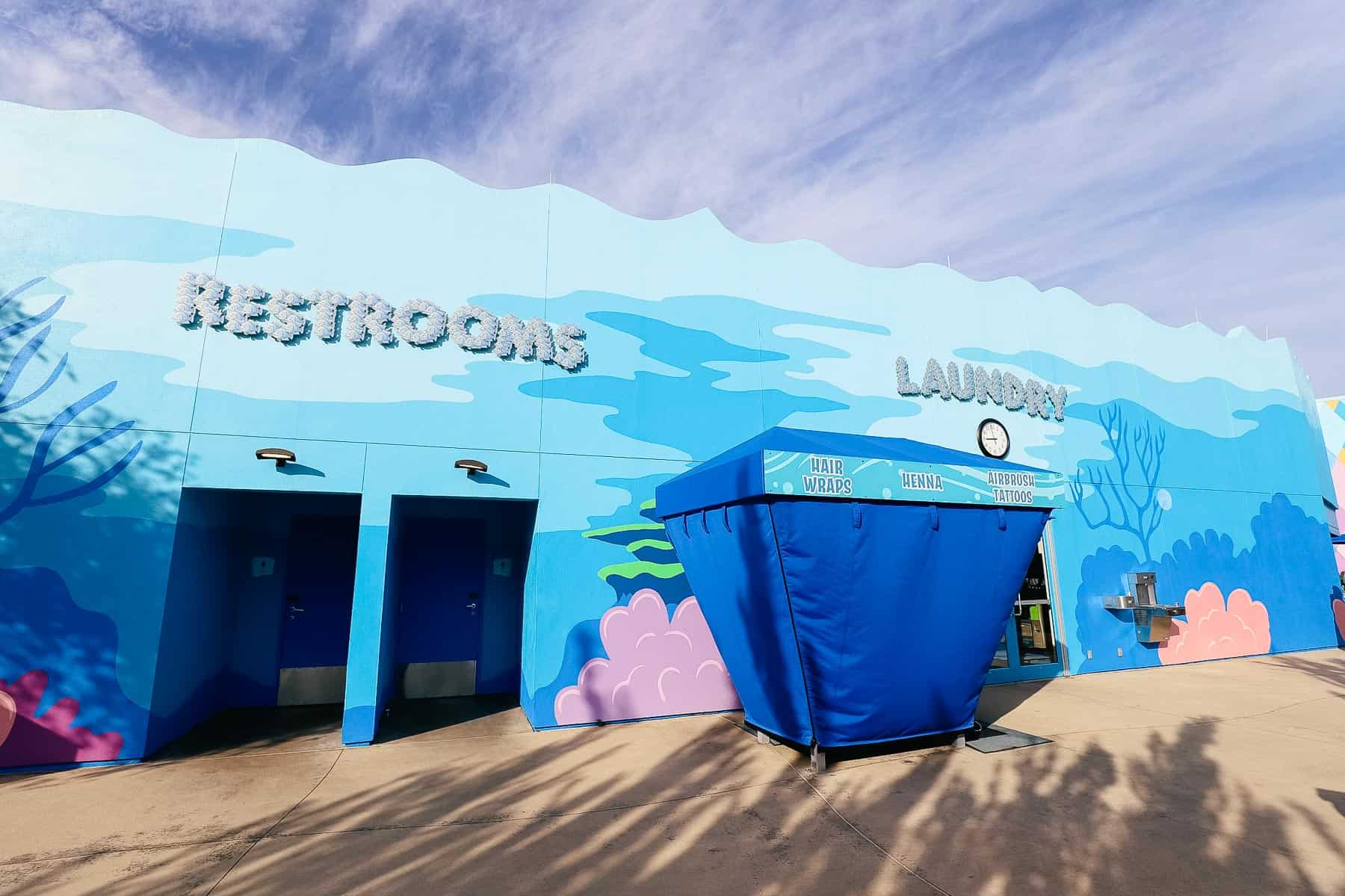 laundry room at the Big Blue Pool at Disney's Art of Animation 