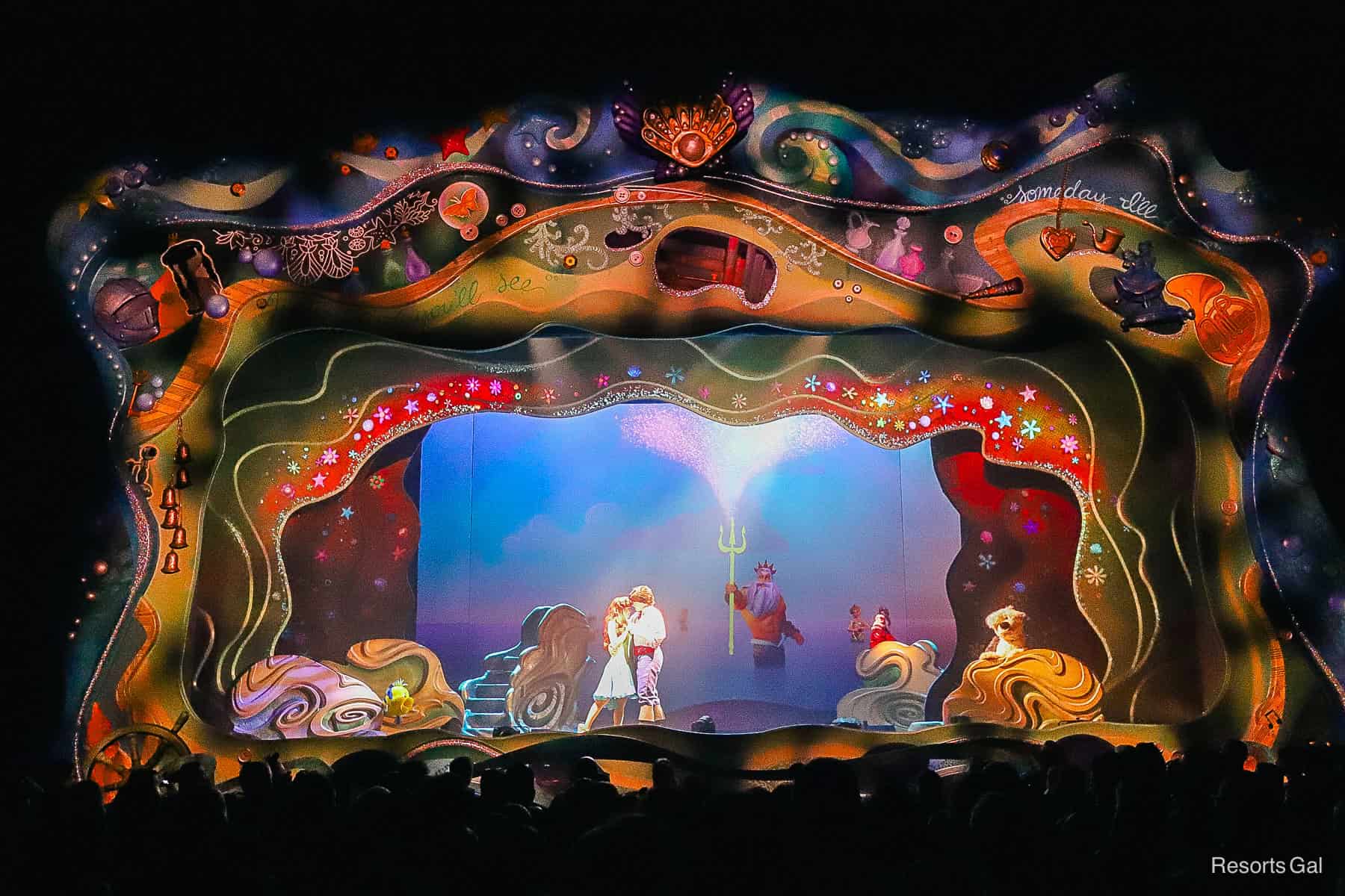 Prince Eric and Ariel are reunited.