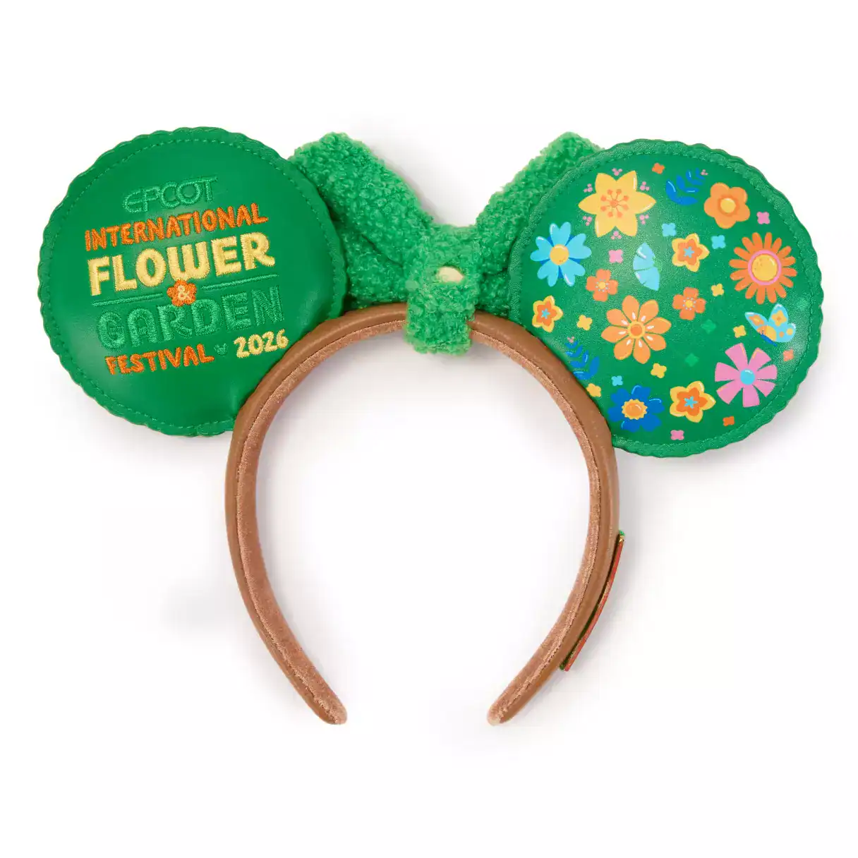 2026 Epcot Flower and Garden Logo Ear Headband Back Side 