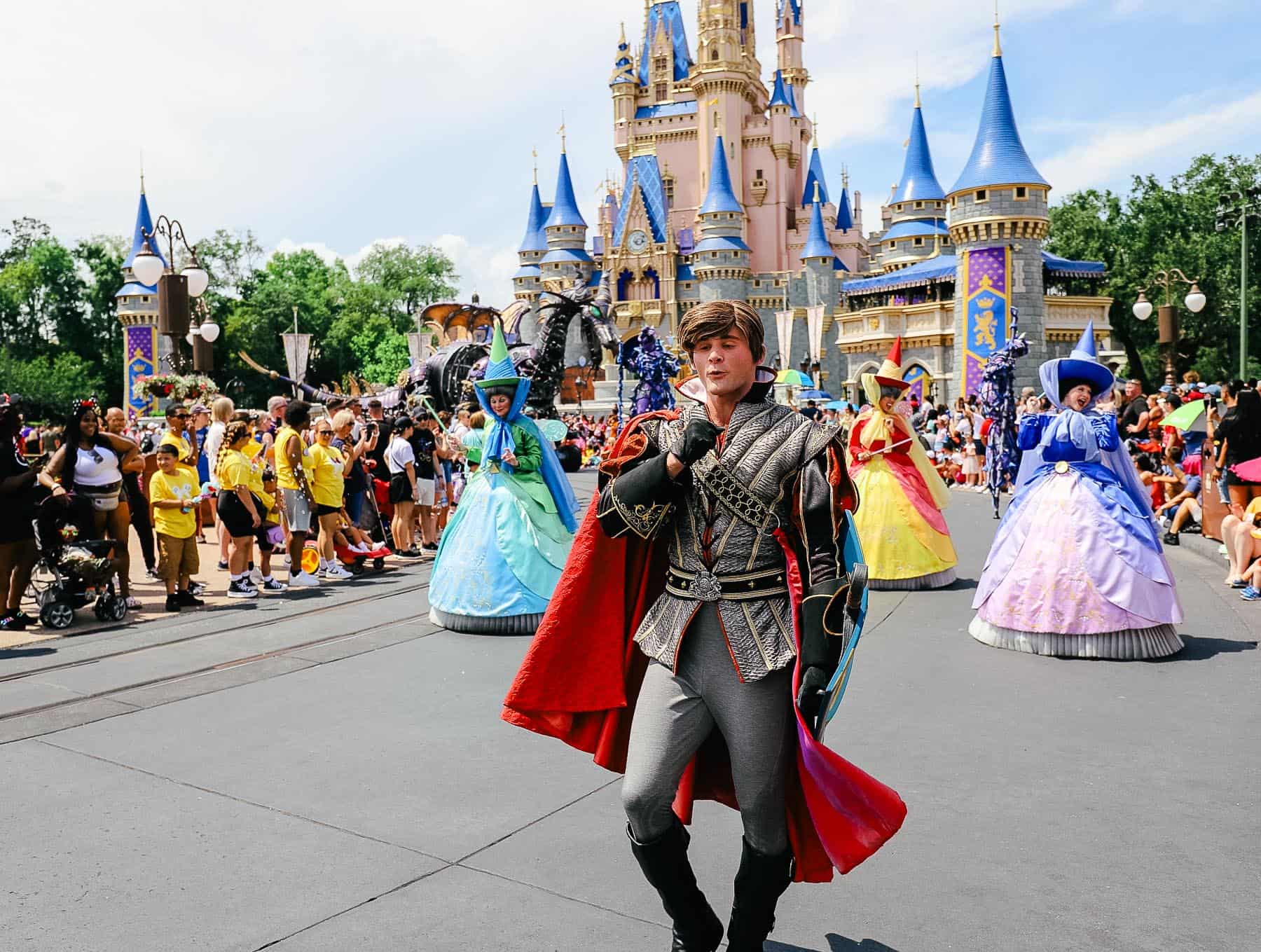 Prince Philip from Sleeping Beauty at Magic Kingdom 