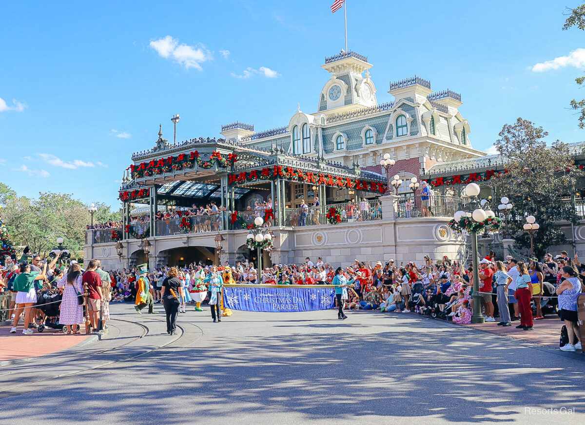 Grand Marshals lead the way of the 2025 Mickey's Once Upon a Christmastime Parade