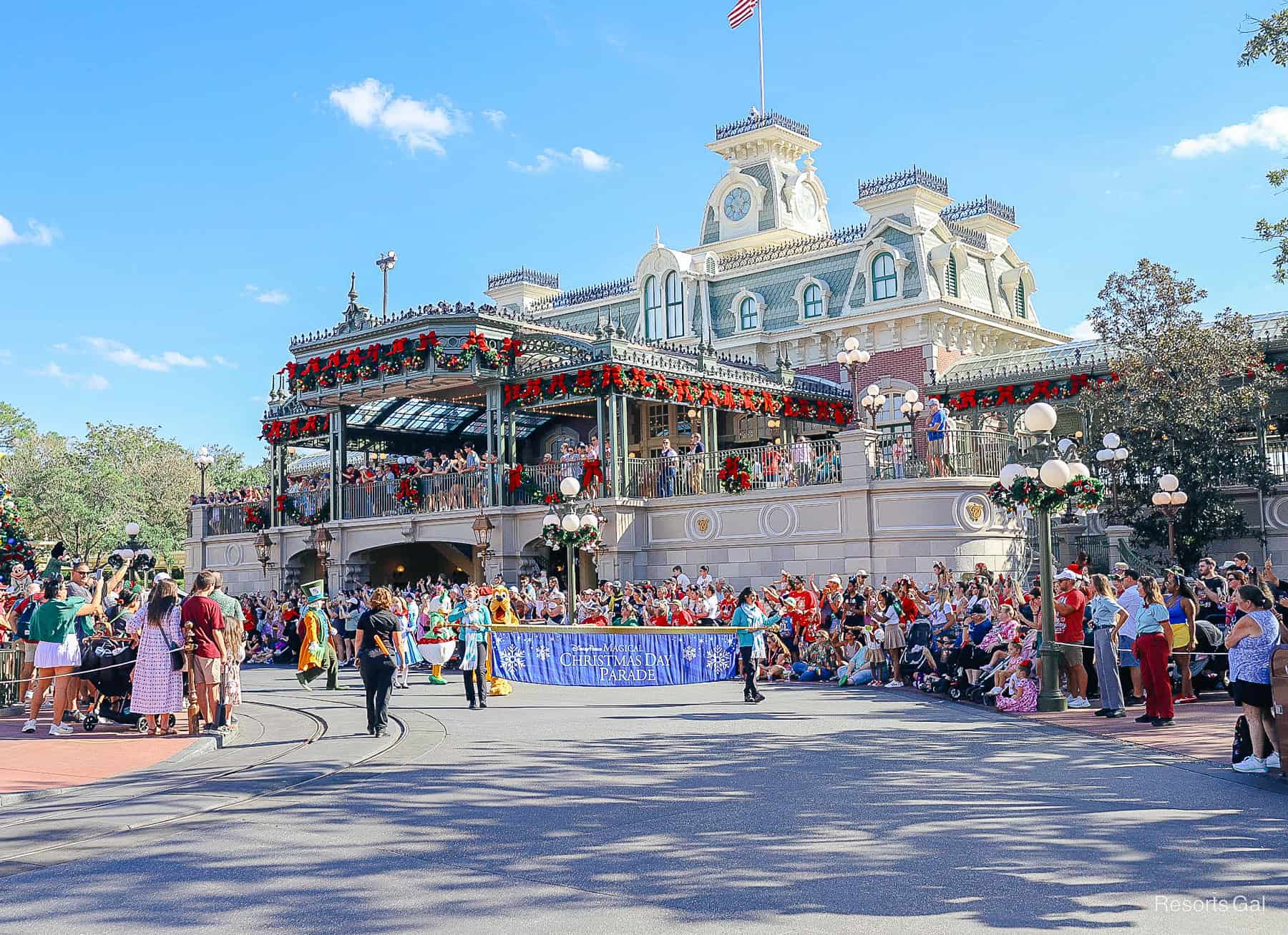 Grand Marshals lead the way of the 2025 Mickey's Once Upon a Christmastime Parade