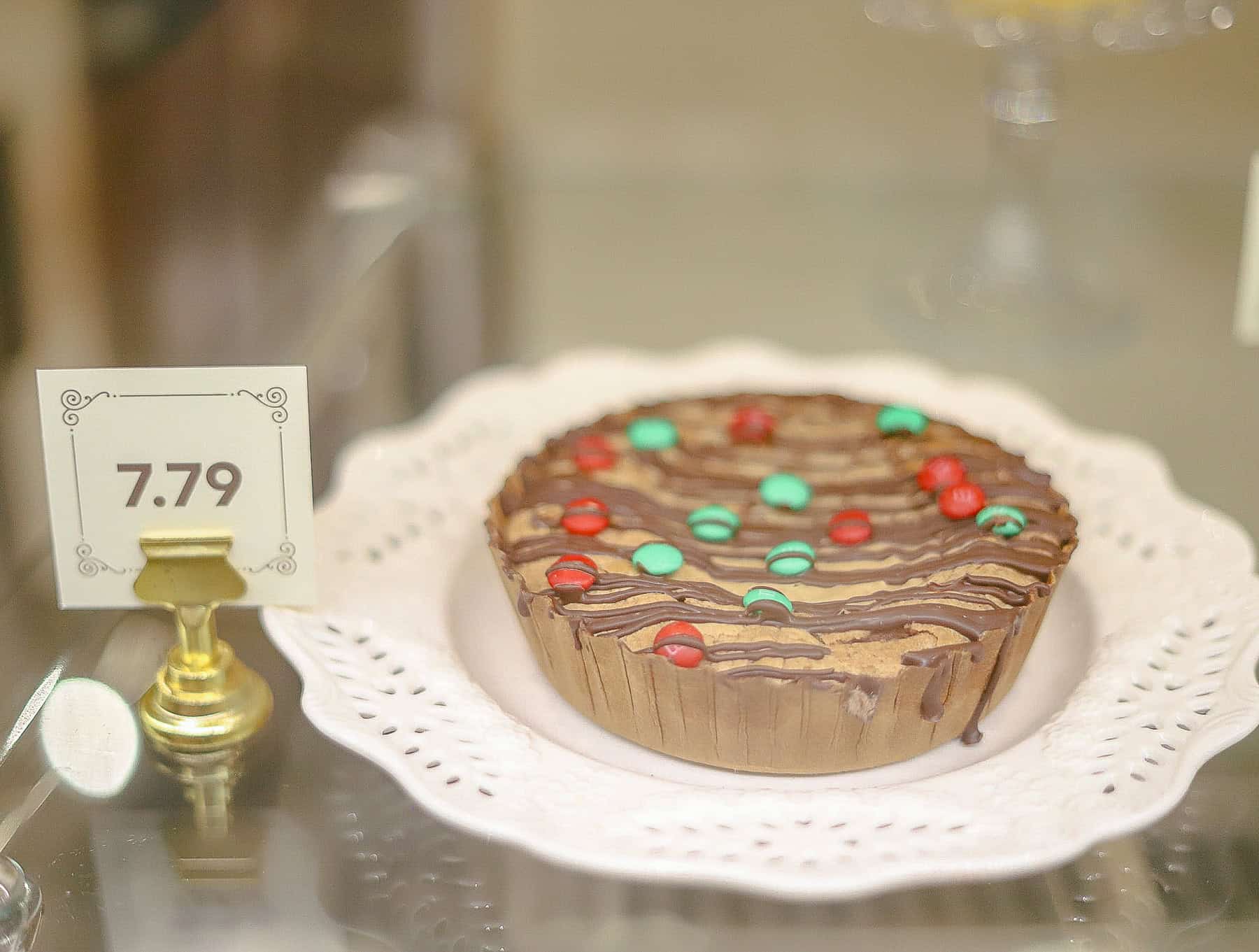 brownie pie with M&M's from the Main Street Confectionery 