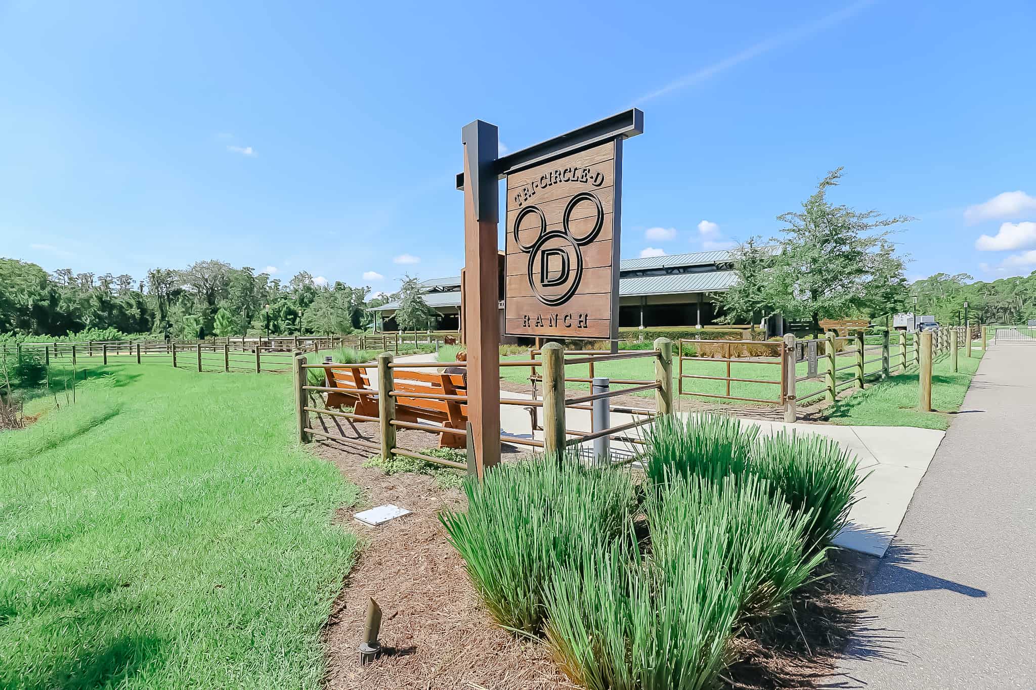 the entrance to Tri-Circle D at Fort Wilderness 