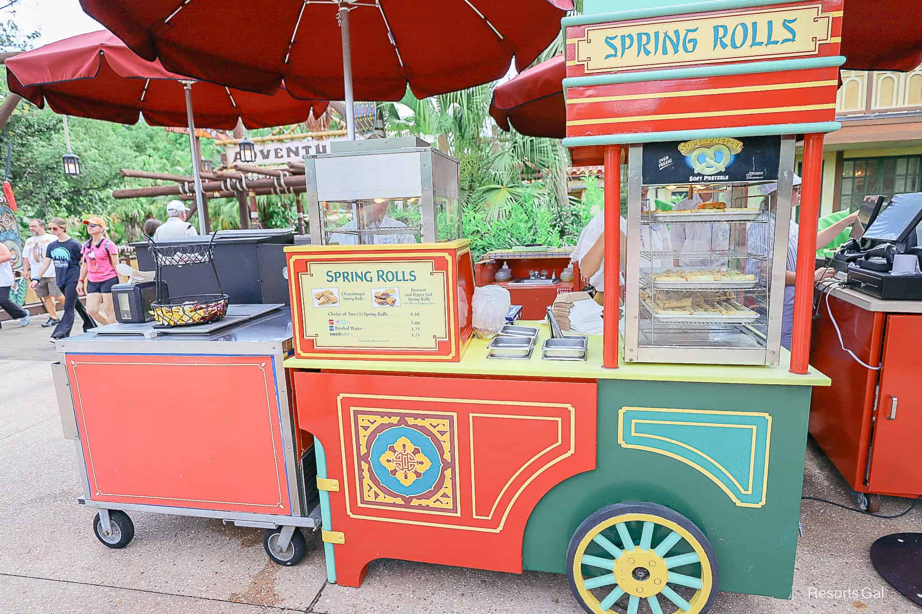 the Adventureland Spring Rolls cart 